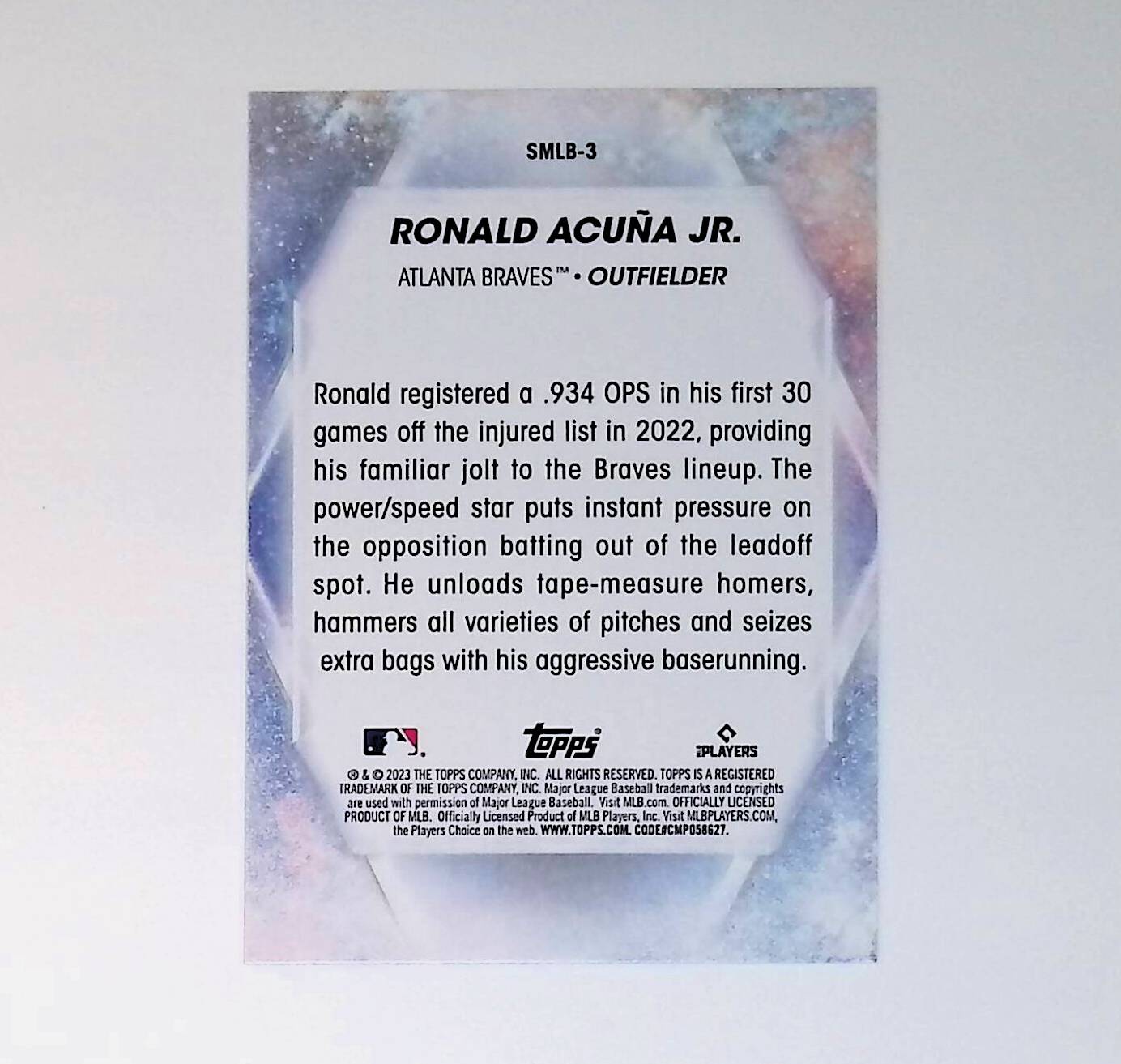 Ronald Acuna Jr 2023 Topps Stars of the MLB #SMLB-3 - LoCo Collectables