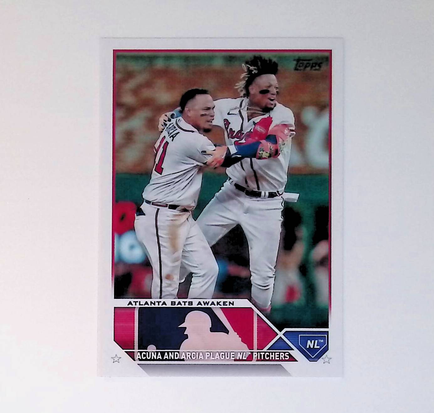 Ronald Acuna Jr, Orlando Arcia "Atlanta Bats Awaken" 2023 Topps Update #US143 - LoCo Collectables