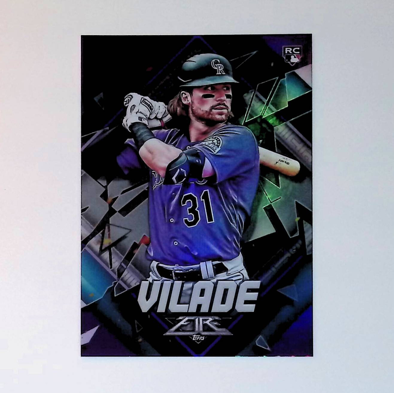 Ryan Vilade 2022 Topps Fire Purple Foil #61 (Rookie Card), 72 /99 - LoCo Collectables