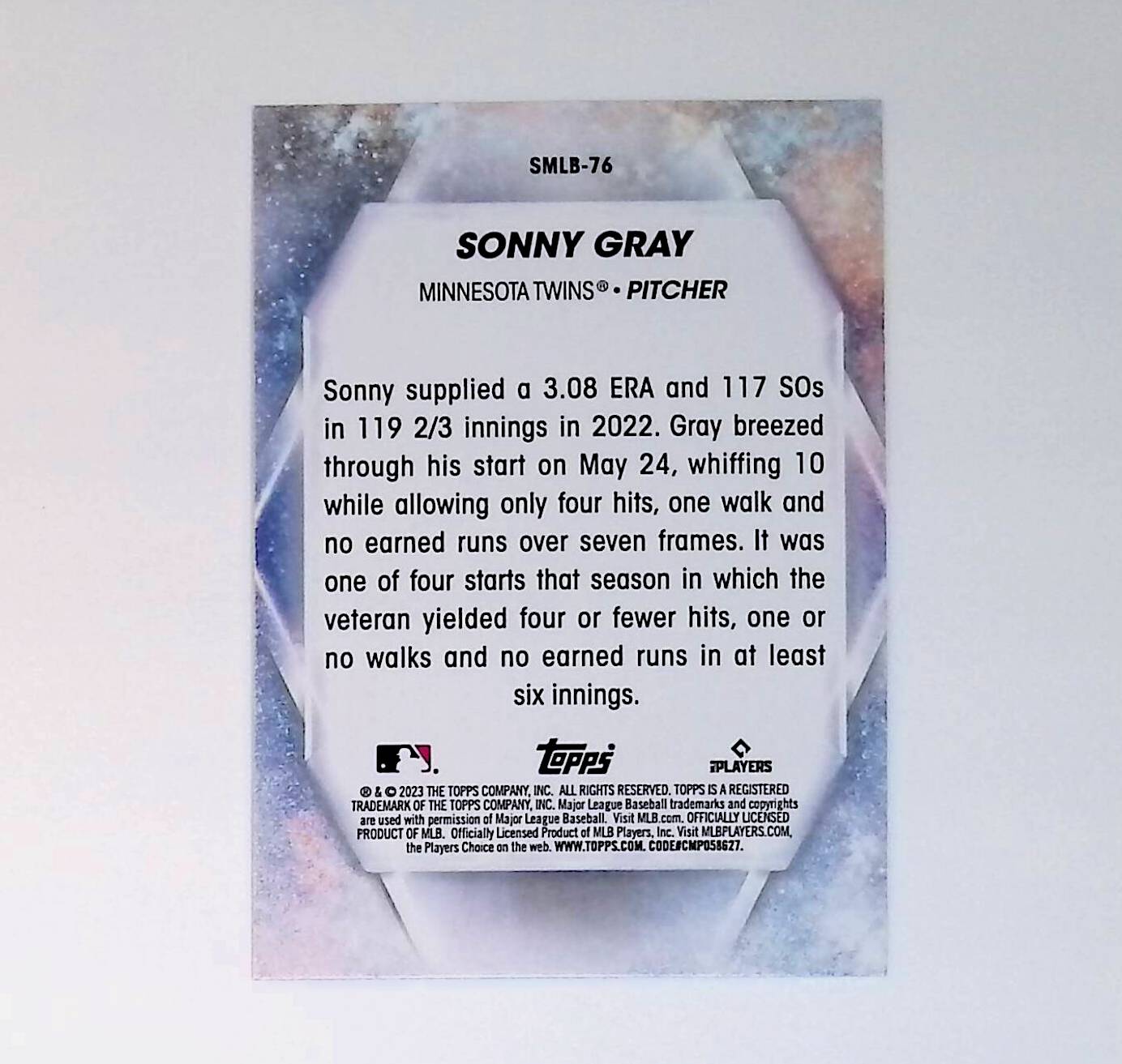 Sonny Gray 2023 Topps Stars of the MLB #SMLB-76 - LoCo Collectables