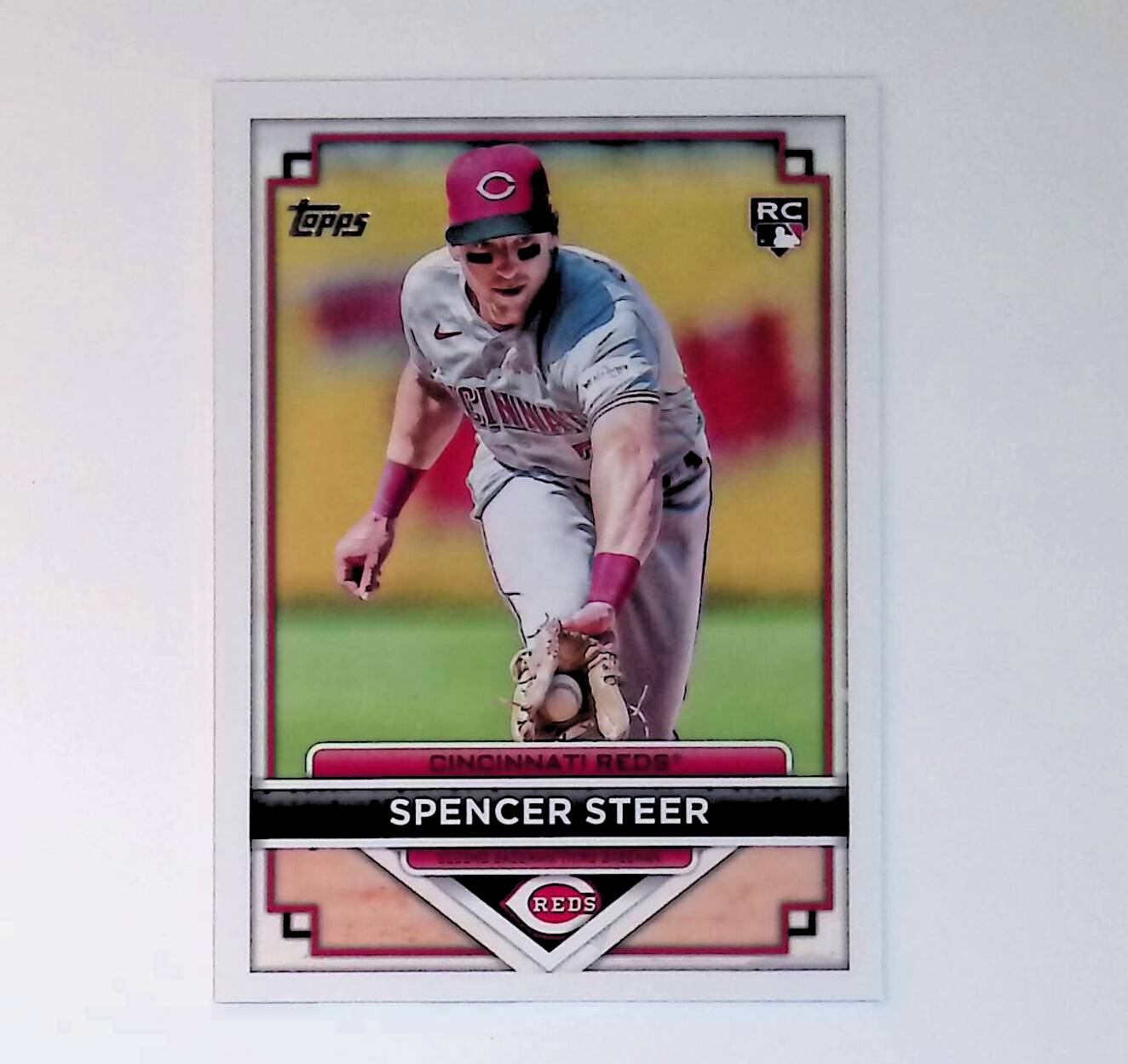 Spencer Steer 2023 Topps Flagship Collection #12 (Rookie Card) - LoCo Collectables