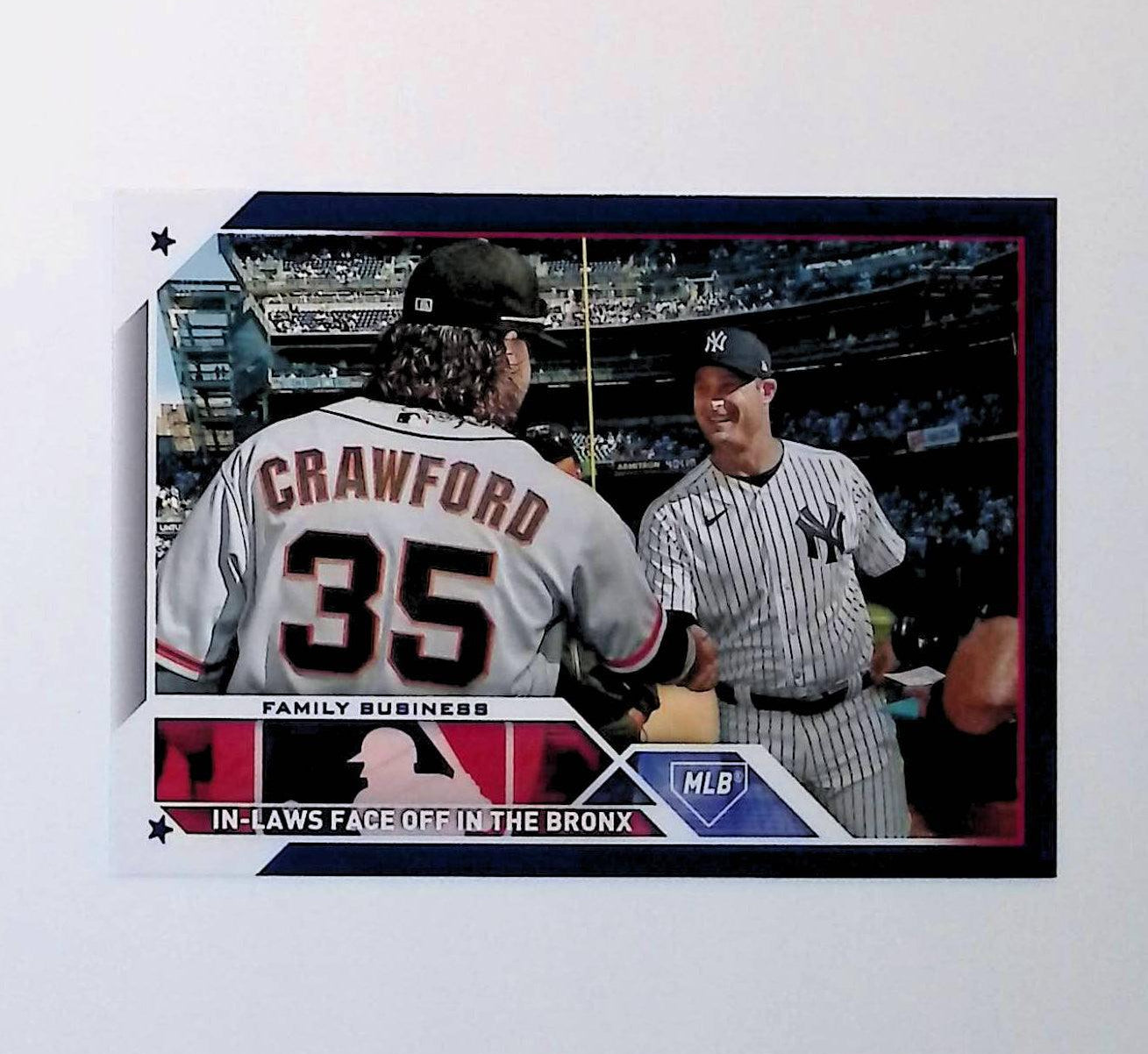 Brandon Crawford, Gerrit Cole "Family Business" 2023 Topps Update Royal Blue #US134 - LoCo Collectables