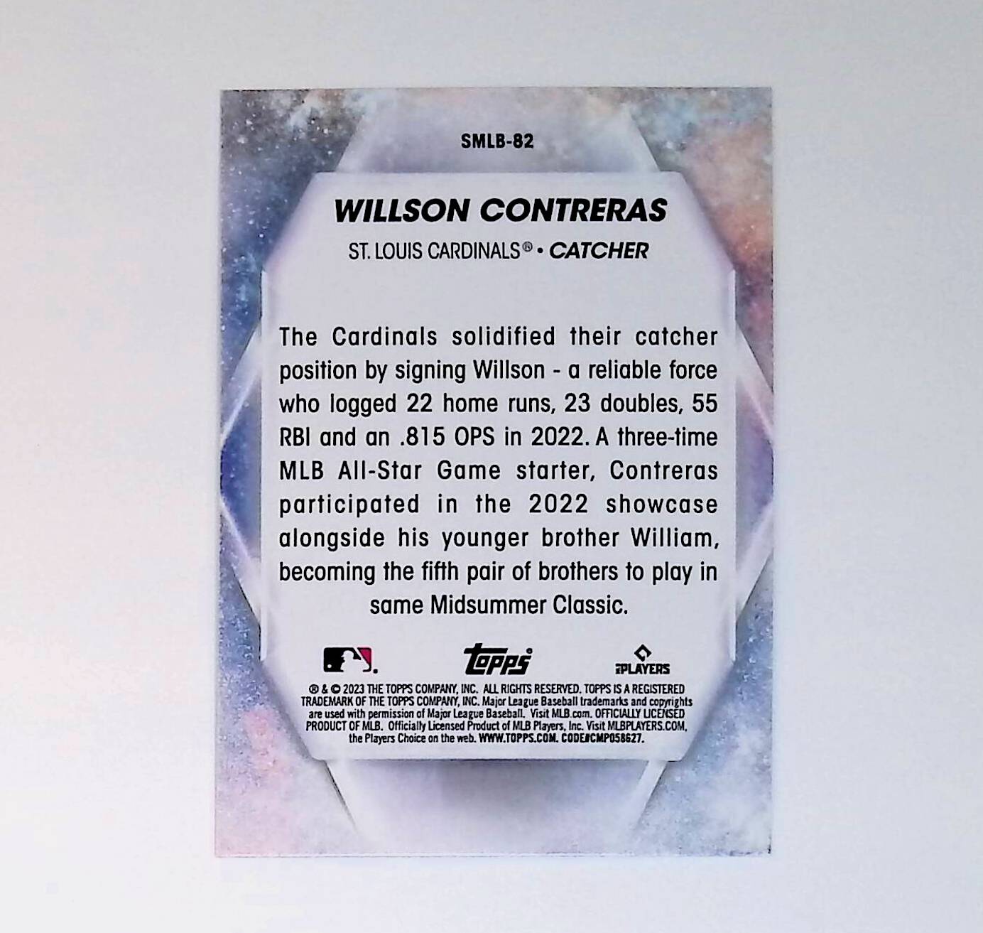 Willson Contreras 2023 Topps Stars of the MLB #SMLB-82 - LoCo Collectables