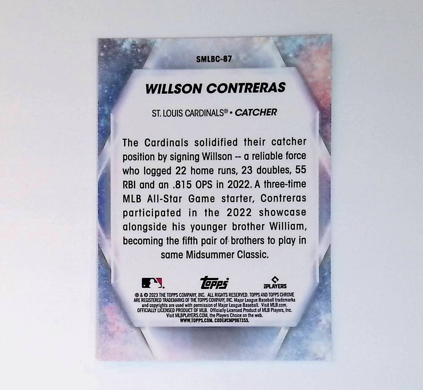 Willson Contreras 2023 Topps Stars of MLB Chrome #SMLBC-87 - LoCo Collectables