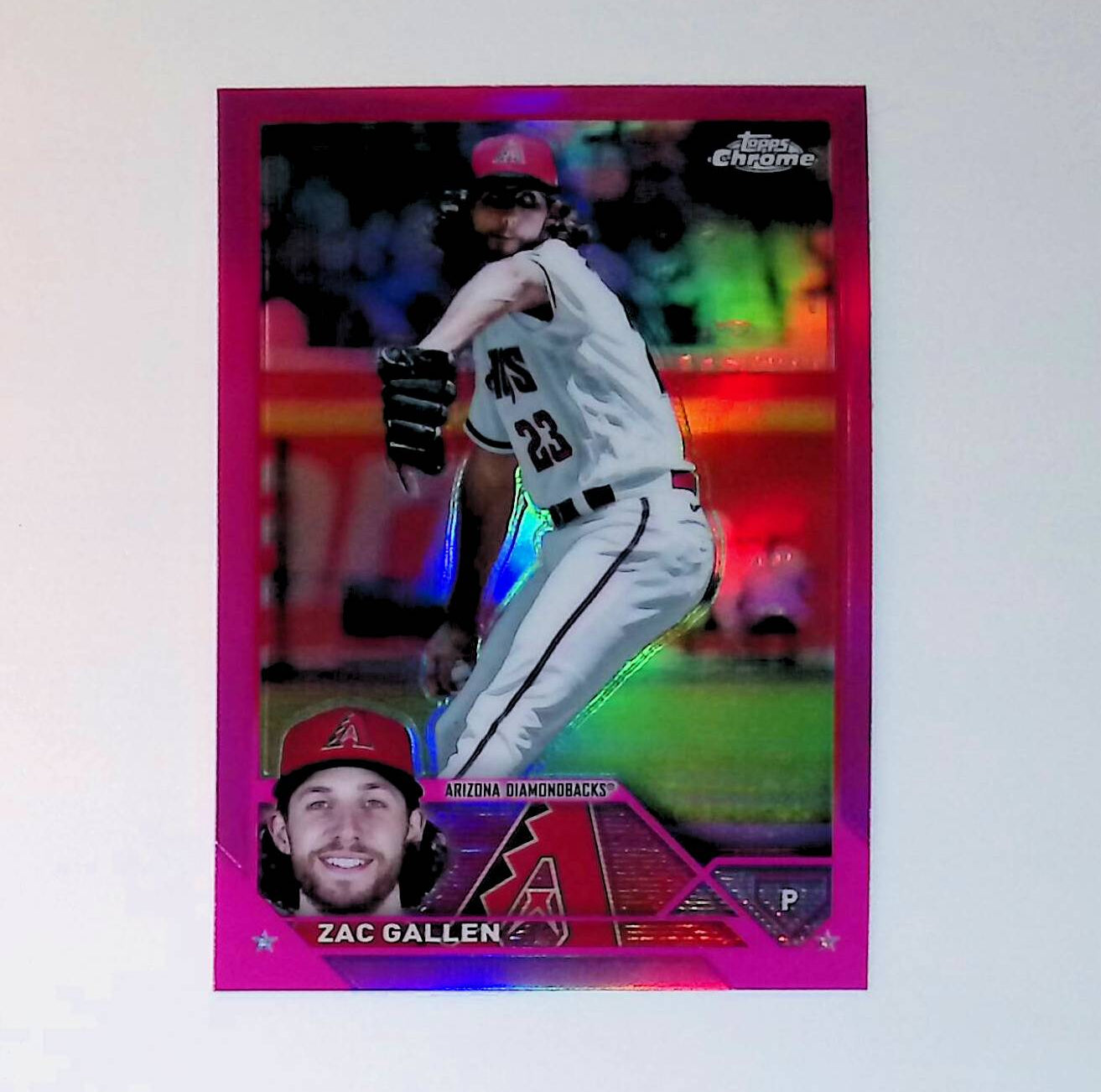 Zac Gallen 2023 Topps Chrome Pink Refractors #49 - LoCo Collectables