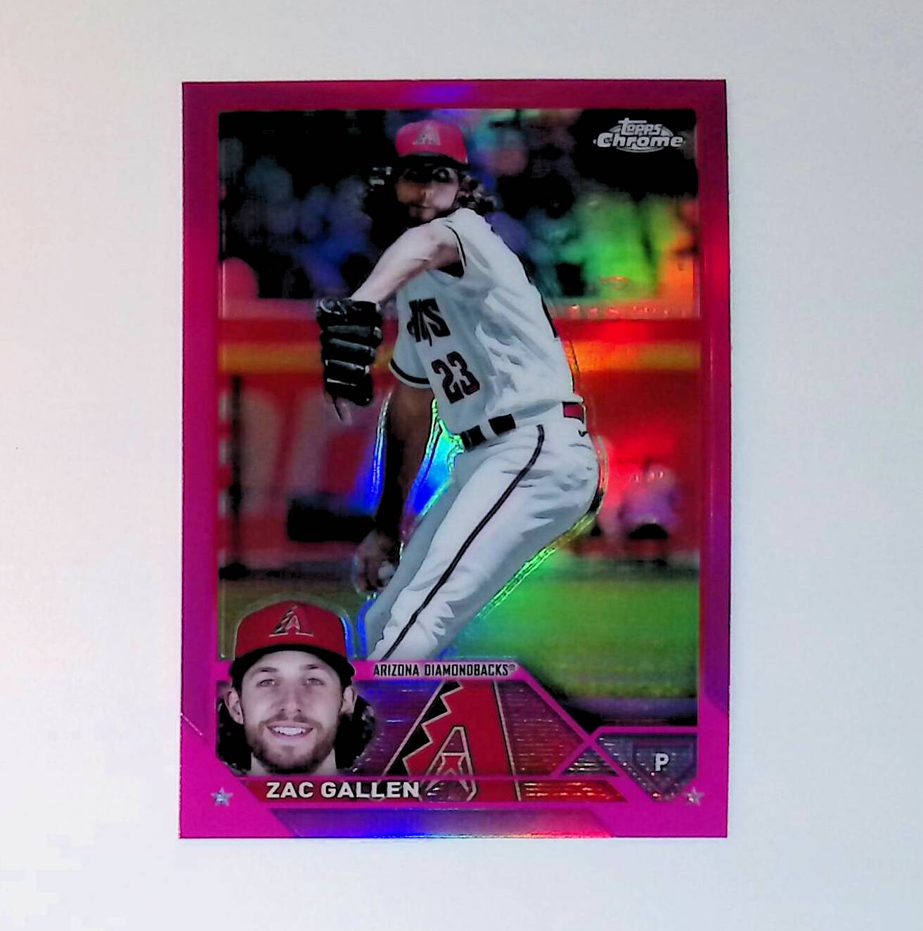 Zac Gallen 2023 Topps Chrome Pink Refractors #49 - LoCo Collectables