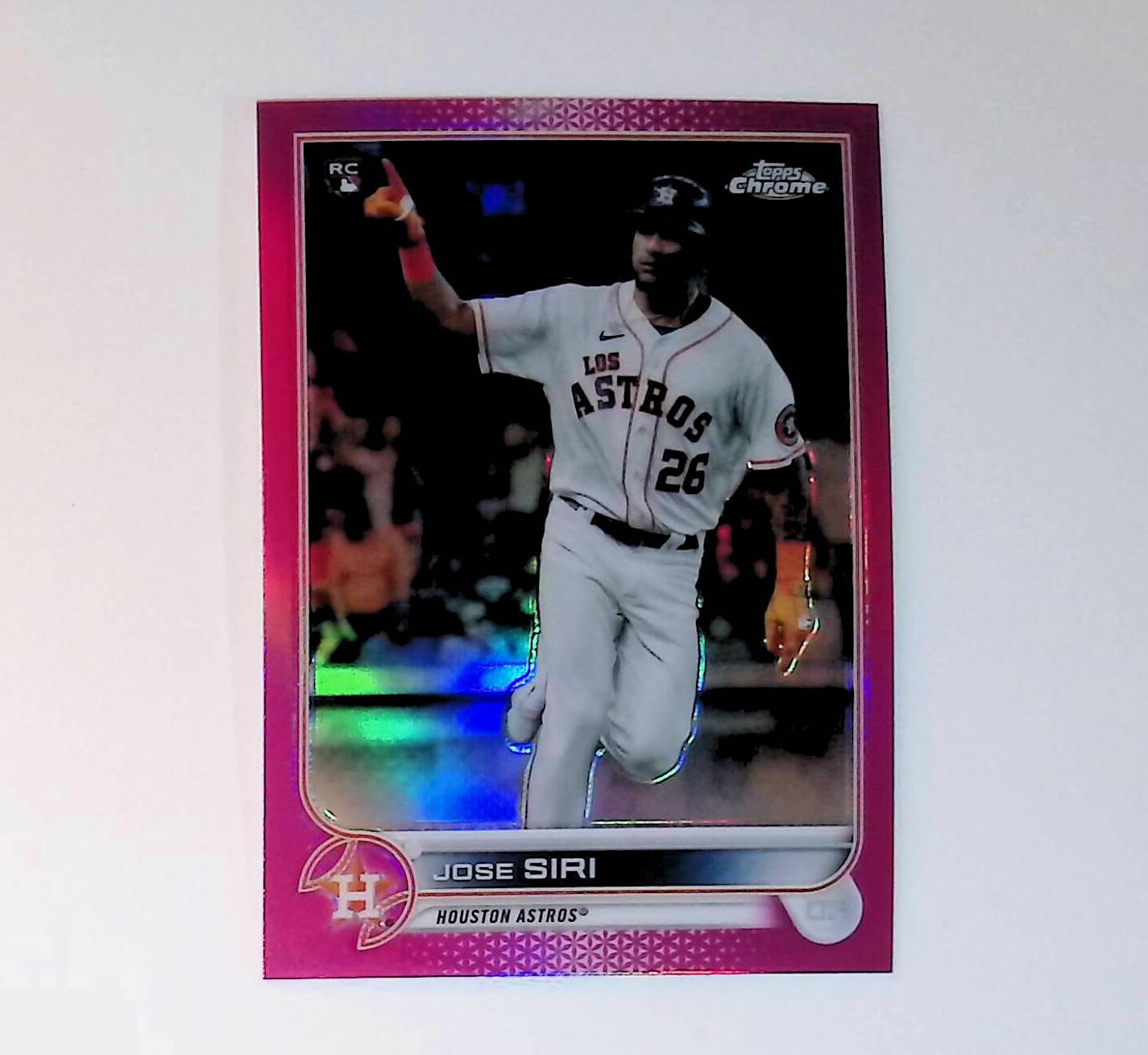 2022 Topps Chrome #204 Jose Siri Rookie Pink Refractor - LoCo Collectables