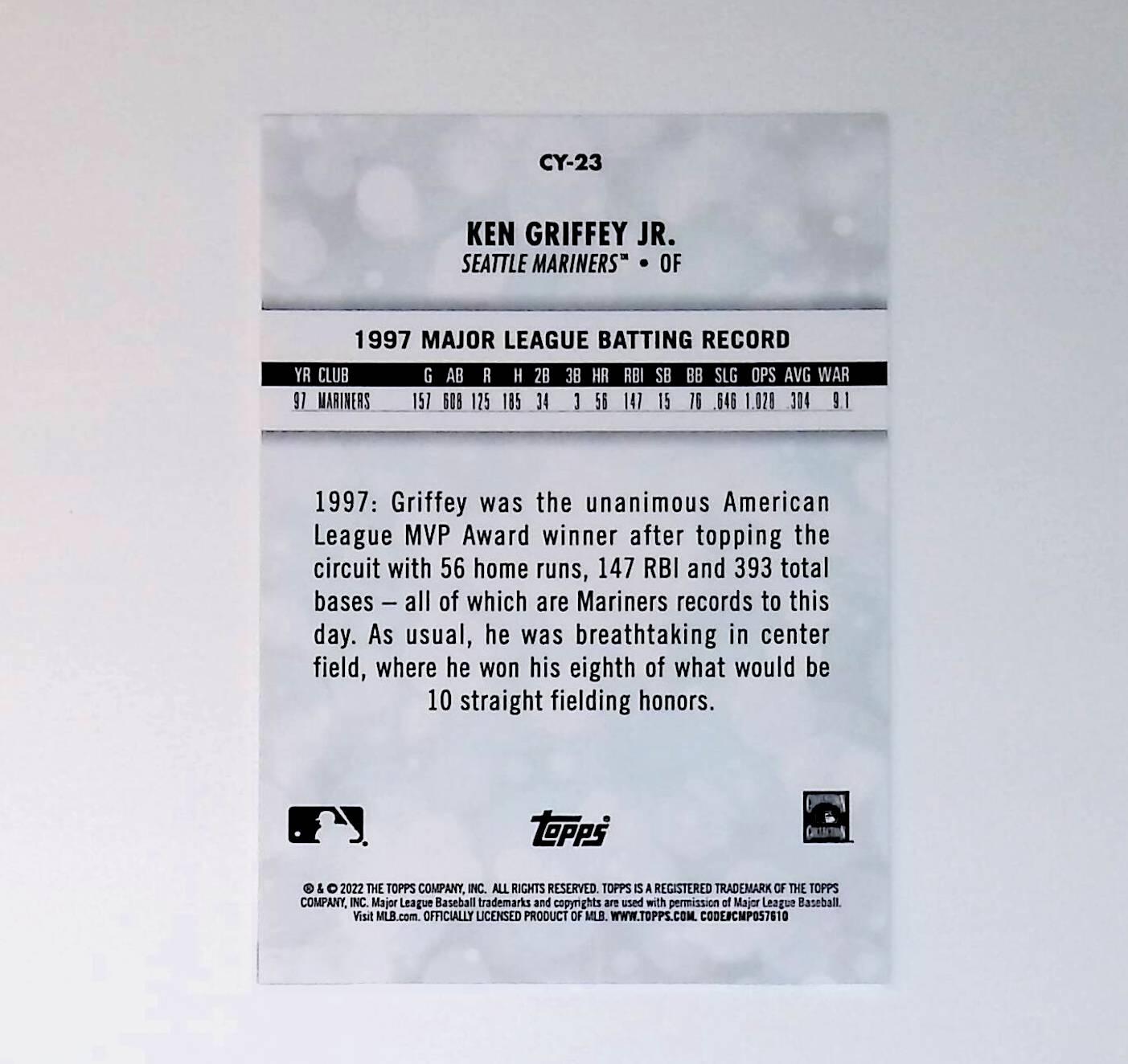 2022 Topps UK Career Year #CY-23 Ken Griffey Jr - LoCo Collectables