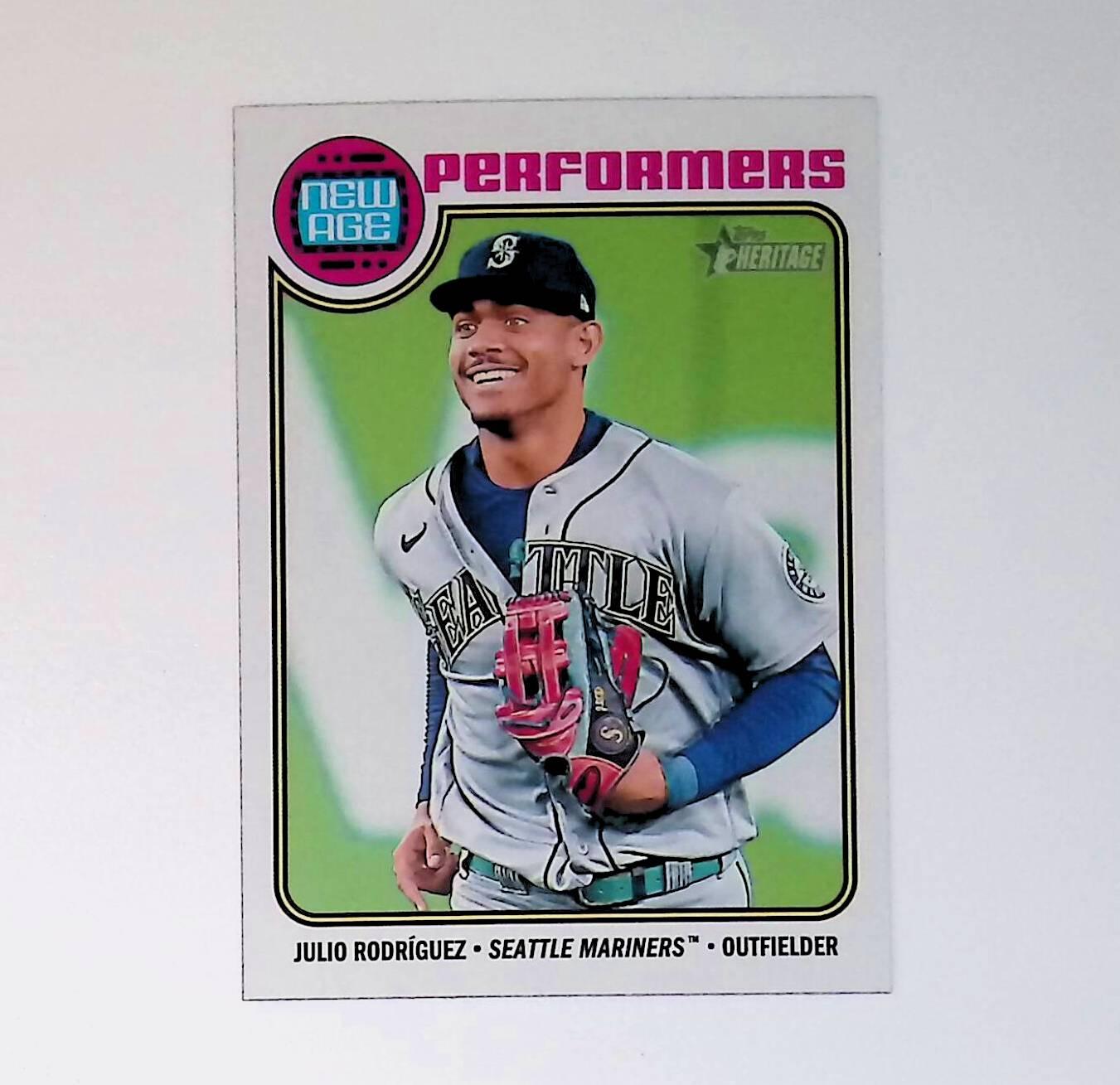 2023 Topps Heritage New Age Performers #NA-5 Julio Rodriguez - LoCo Collectables