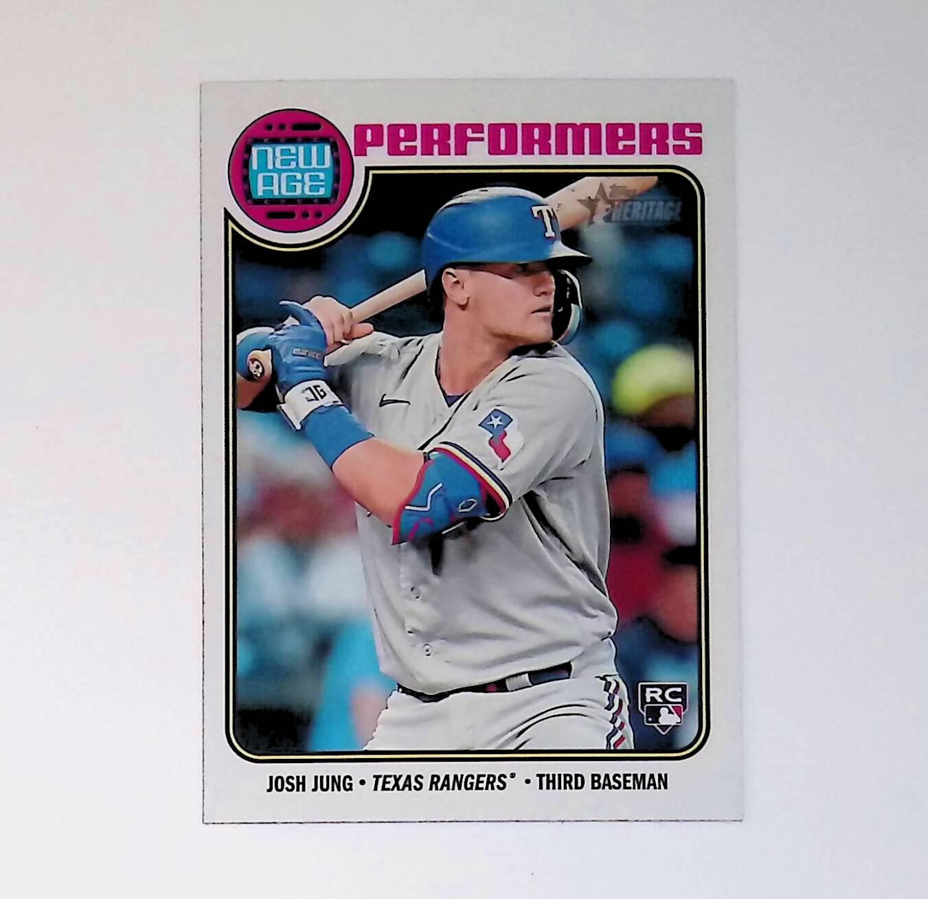 2023 Topps Heritage New Age Performers #NA-17 Josh Jung Rookie - LoCo Collectables