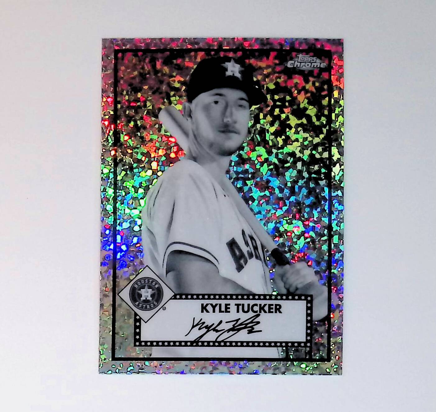 2021 Topps Chrome Platinum Anniversary #233 Kyle Tucker Black and White Mini Diamond Refractor - LoCo Collectables