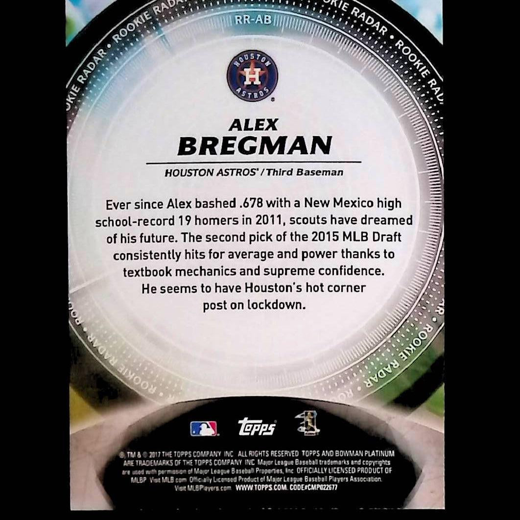 Alex Bregman 2017 Bowman Platinum Rookie Radar #RR-AB (Rookie Card) - LoCo Collectables