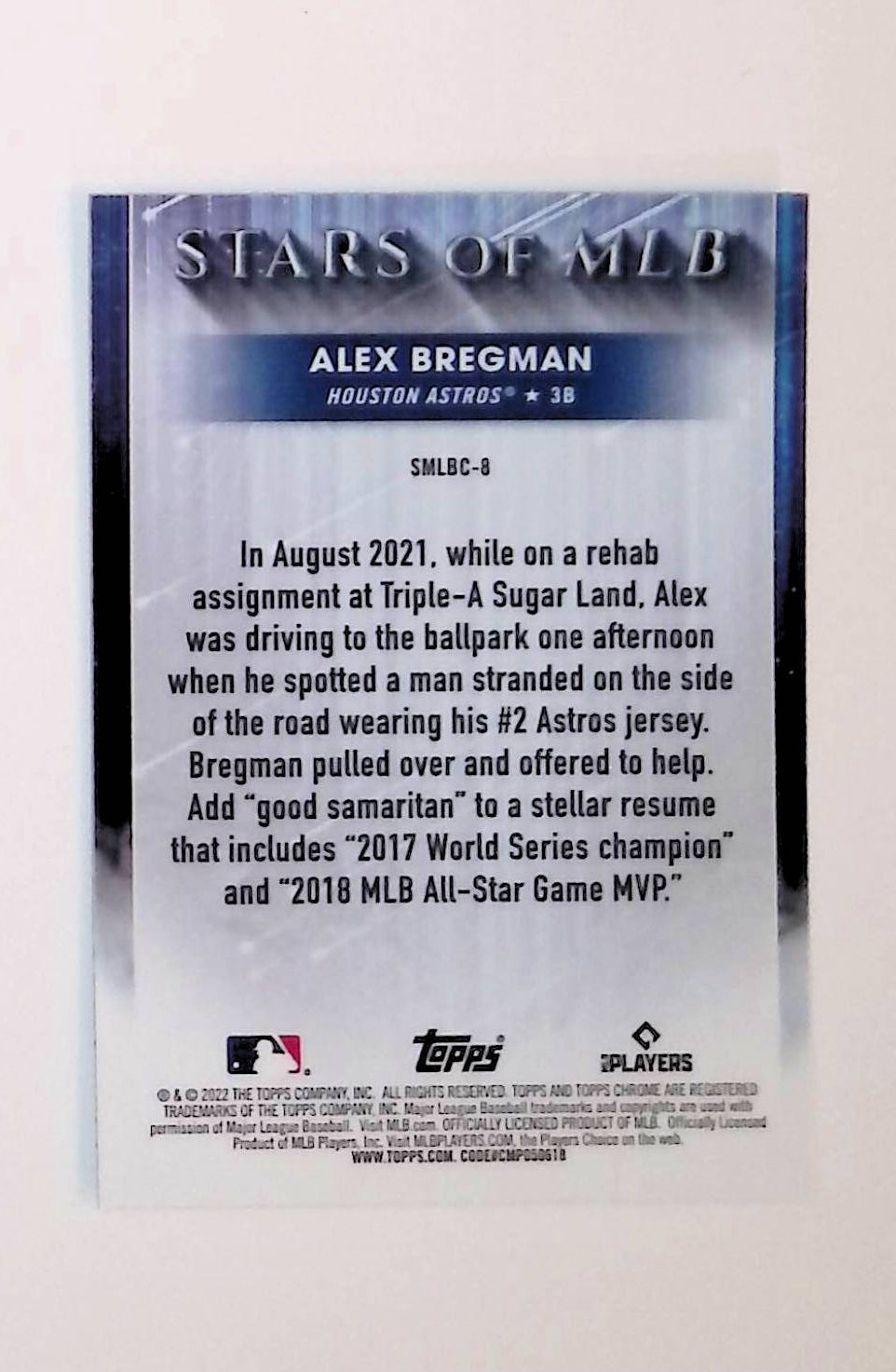 Alex Bregman 2022 Topps Stars of MLB Chrome #SMLBC-8 - LoCo Collectables