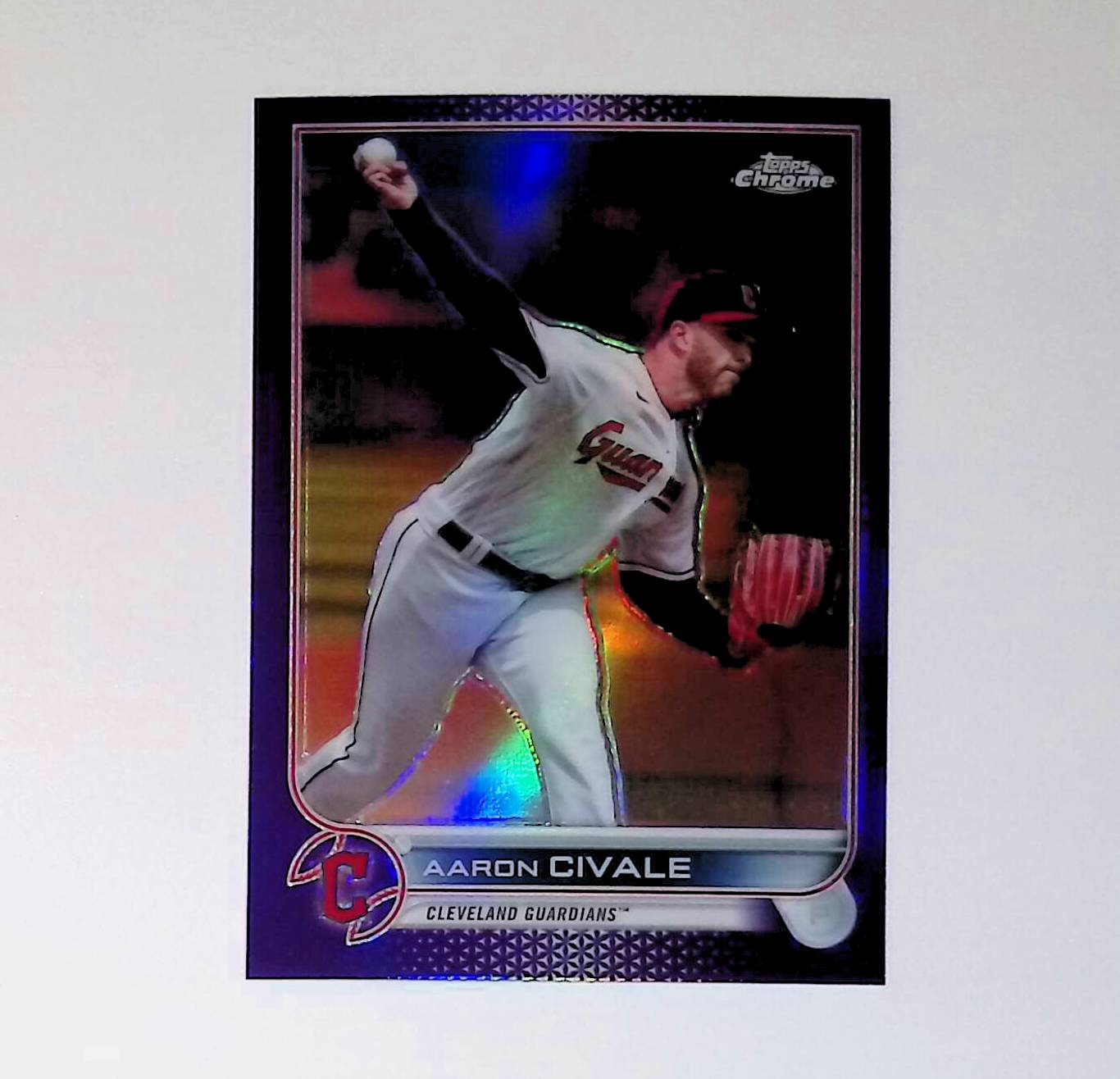 Aaron Civale 2022 Topps Chrome Update Purple Refractors #USC160 - LoCo Collectables