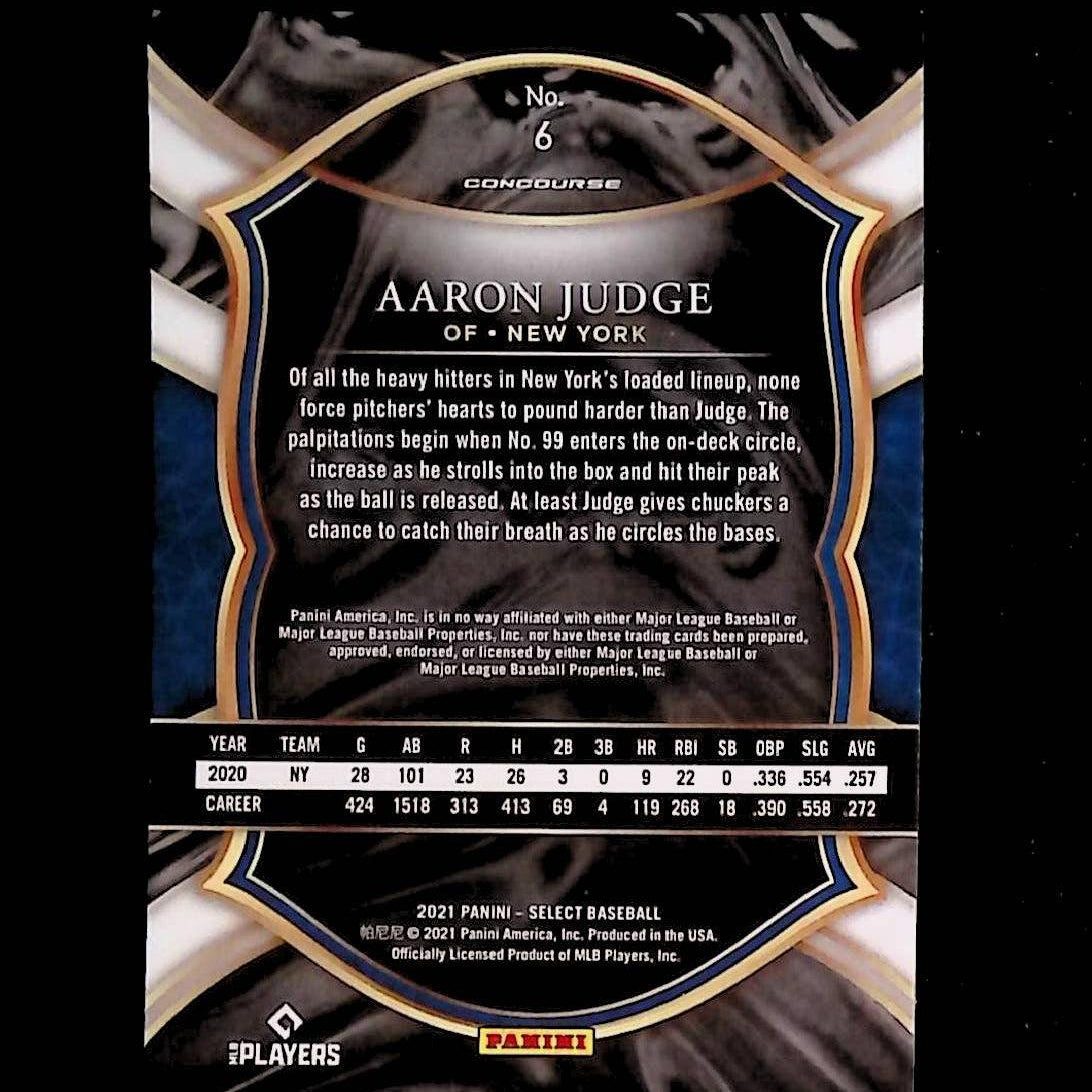 Aaron Judge 2021 Panini Select #6 - LoCo Collectables