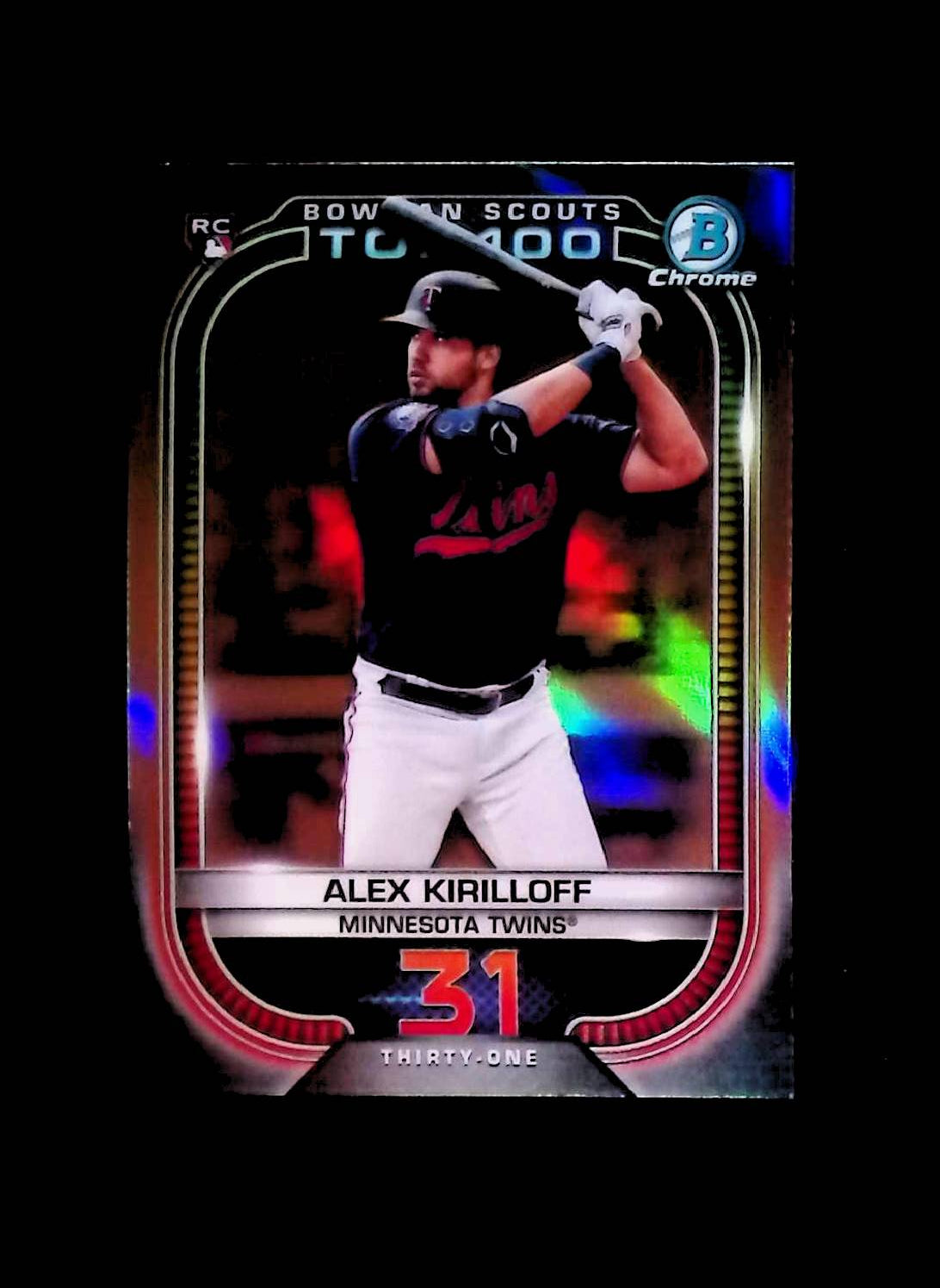 Alex Kirilloff 2021 Bowman Chrome Scouts Top 100 Refractors #BTP-31 (Rookie Card) - LoCo Collectables