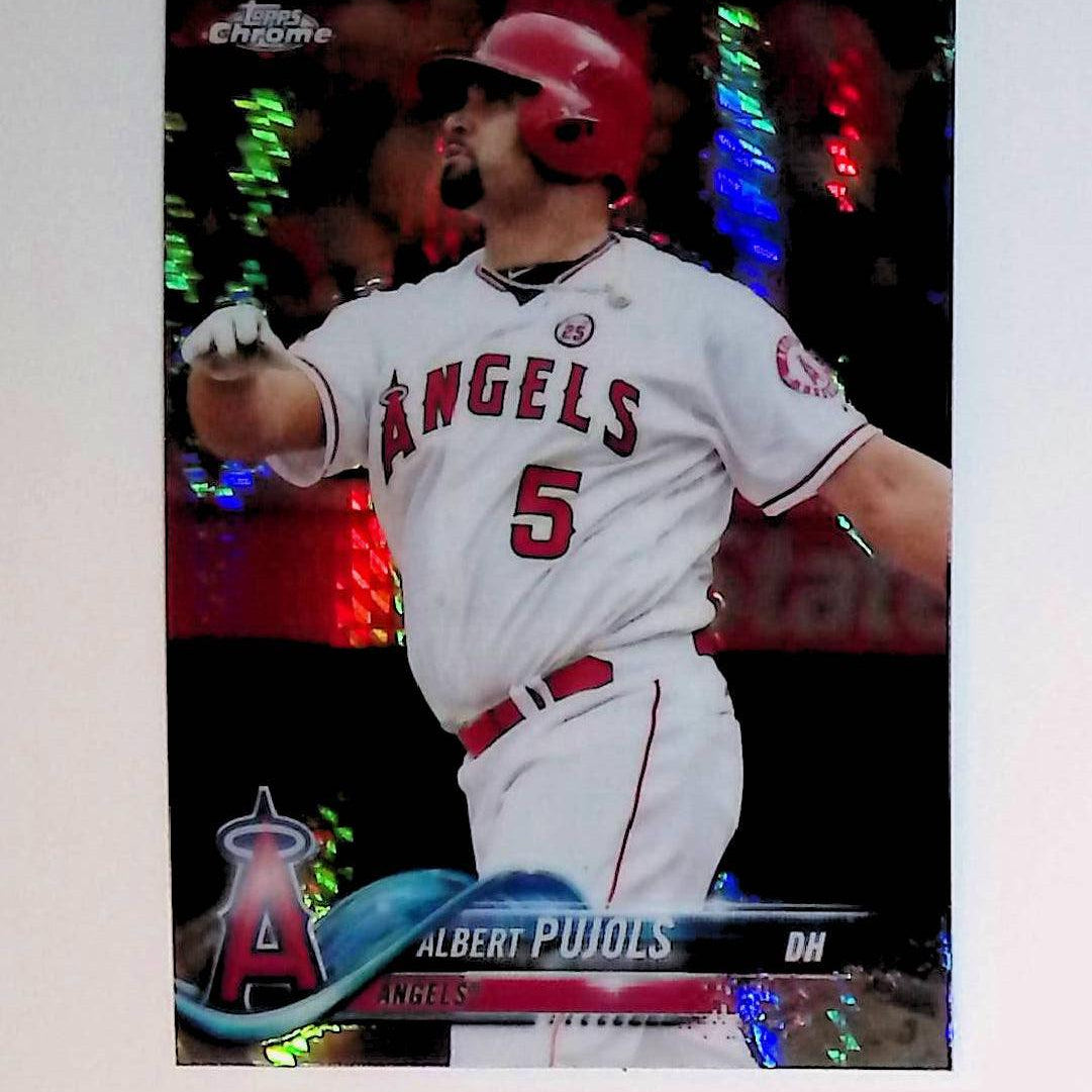 Albert Pujols 2018 Topps Chrome Prism Refractors #45 - LoCo Collectables