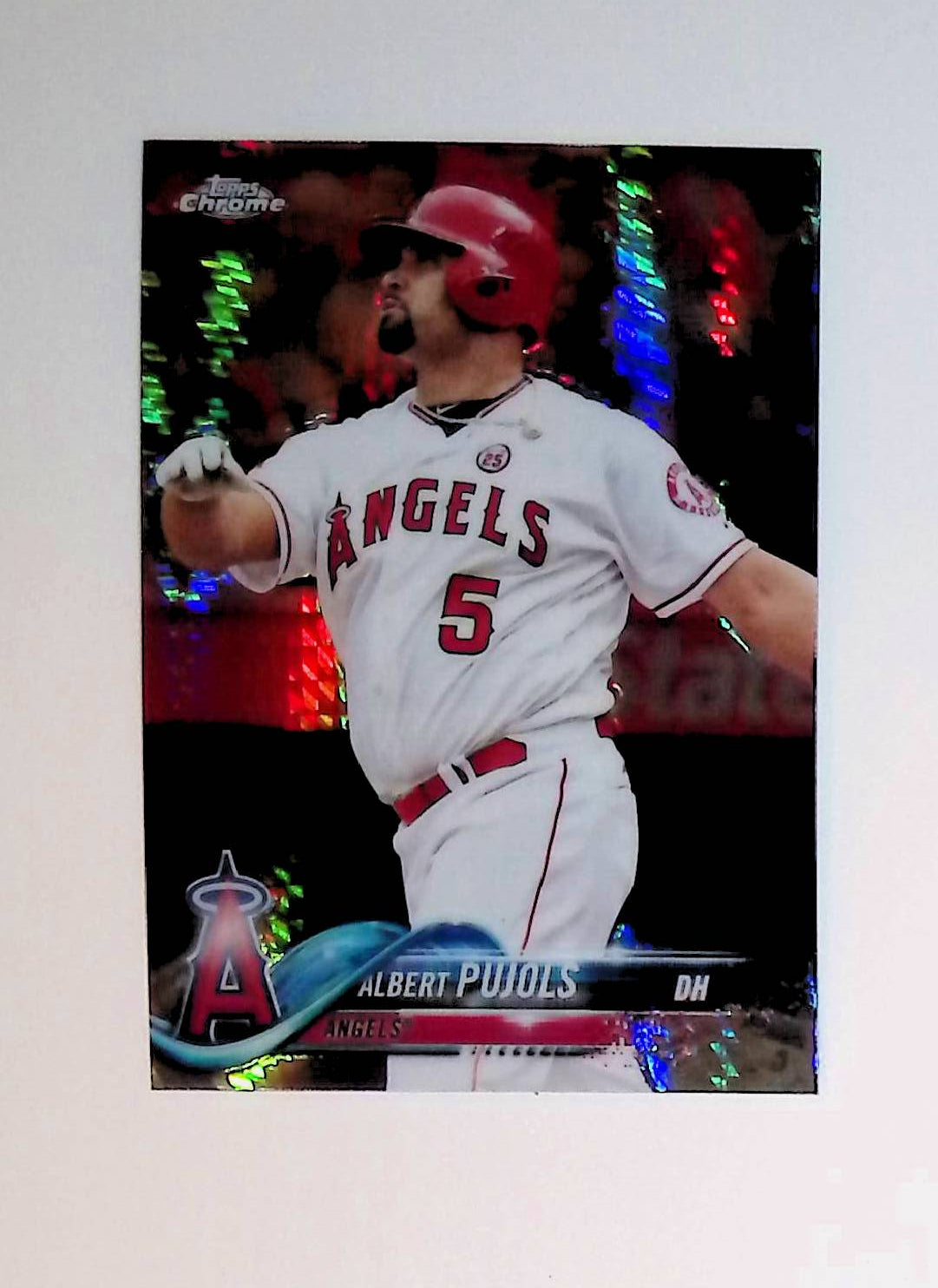 Albert Pujols 2018 Topps Chrome Prism Refractors #45 - LoCo Collectables