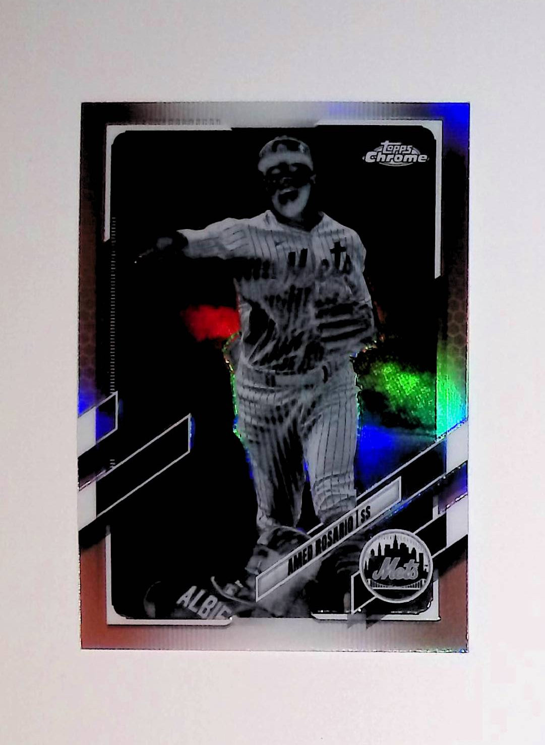 Amed Rosario 2021 Topps Chrome Negative Refractor #190 - LoCo Collectables