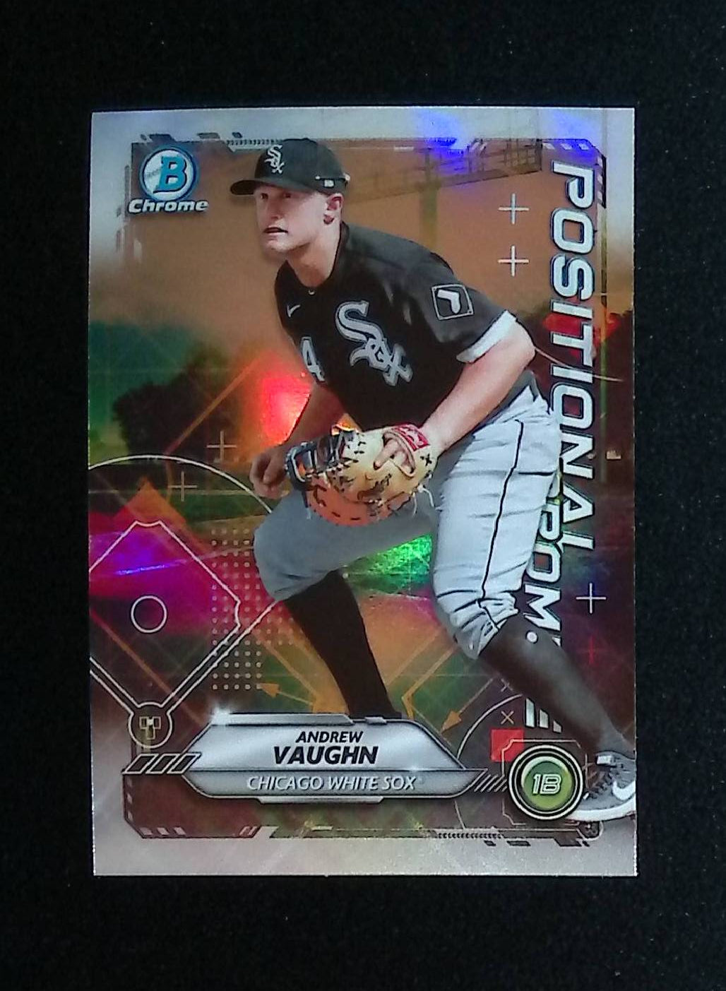 Andrew Vaughn 2021 Bowman Chrome Positional Promise Refractors #POS-AV - LoCo Collectables