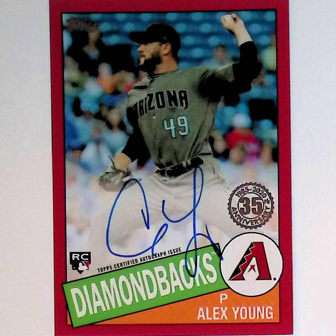 2020 Topps 1985 Topps Autographs Red #85A-AY Alex Young Rookie - LoCo Collectables