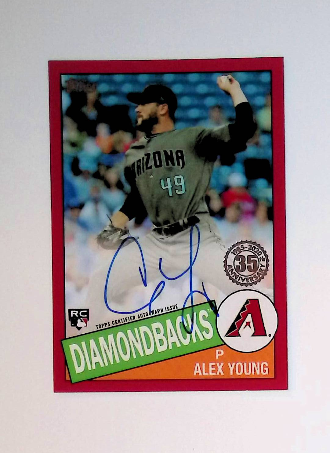 Alex Young 2020 Topps '85 Topps Autographs Red #85A-AY (Rookie Card), 25 /25 - LoCo Collectables