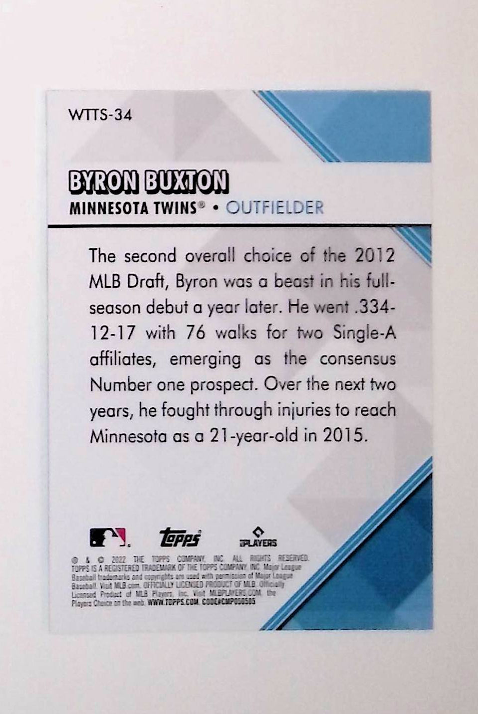 Byron Buxton 2022 Topps Welcome to the Show #WTTS-34 - LoCo Collectables