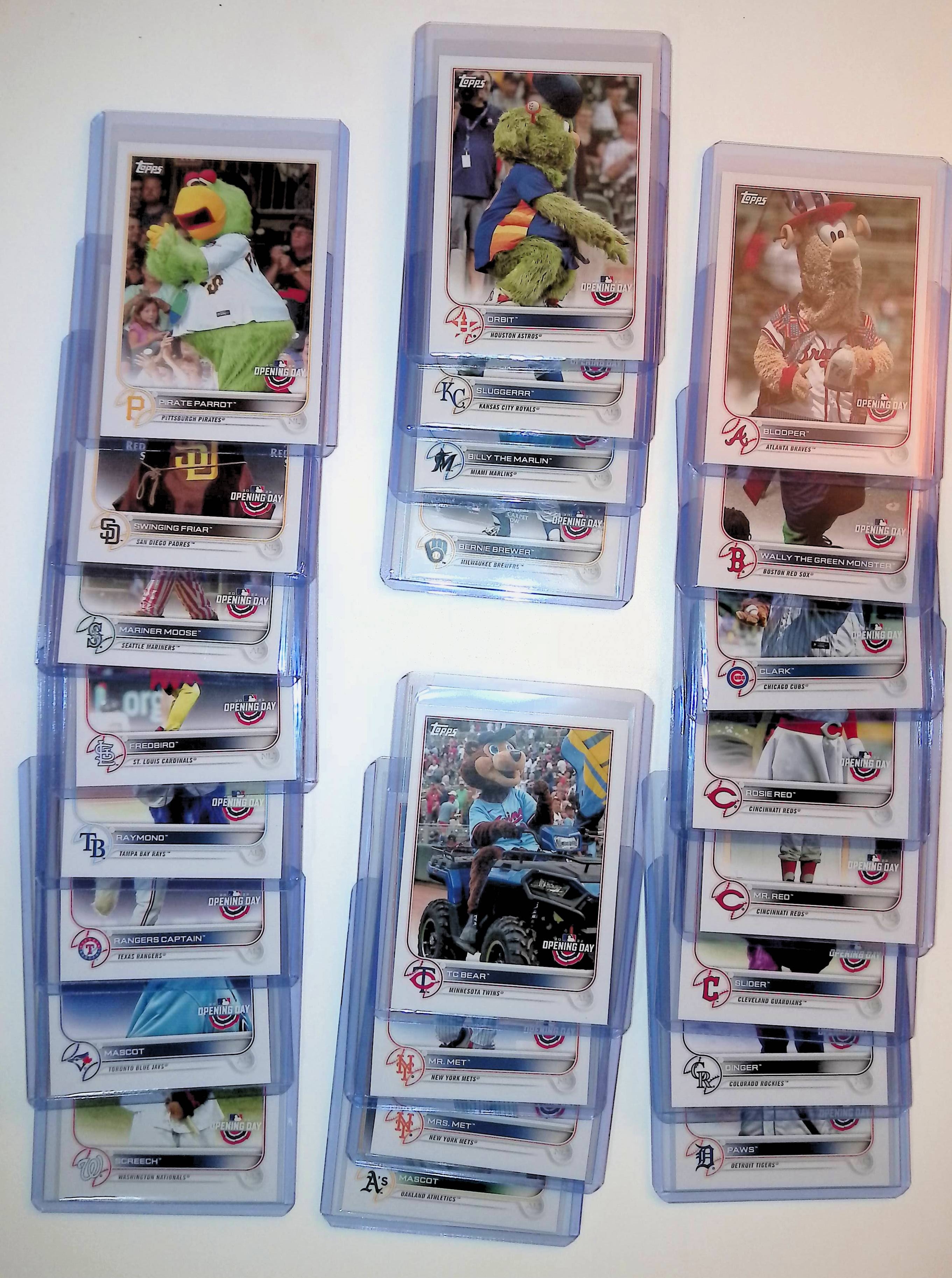 2022 Topps Opening Day "Mascots" Insert Complete Set (M-1 through M-24) - LoCo Collectables