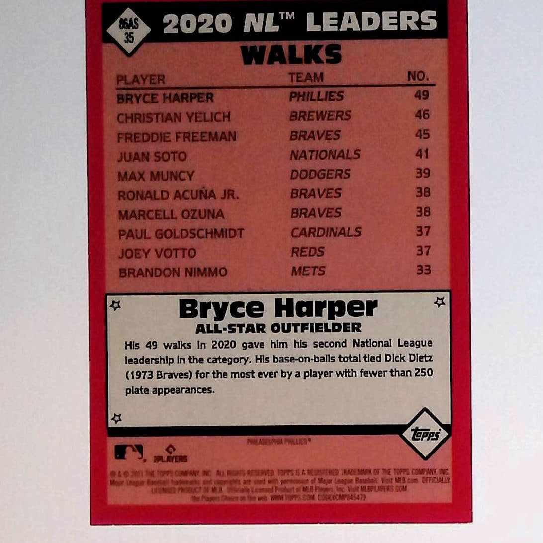 Bryce Harper 2021 Topps '86 Topps All Star #86AS-35 - LoCo Collectables