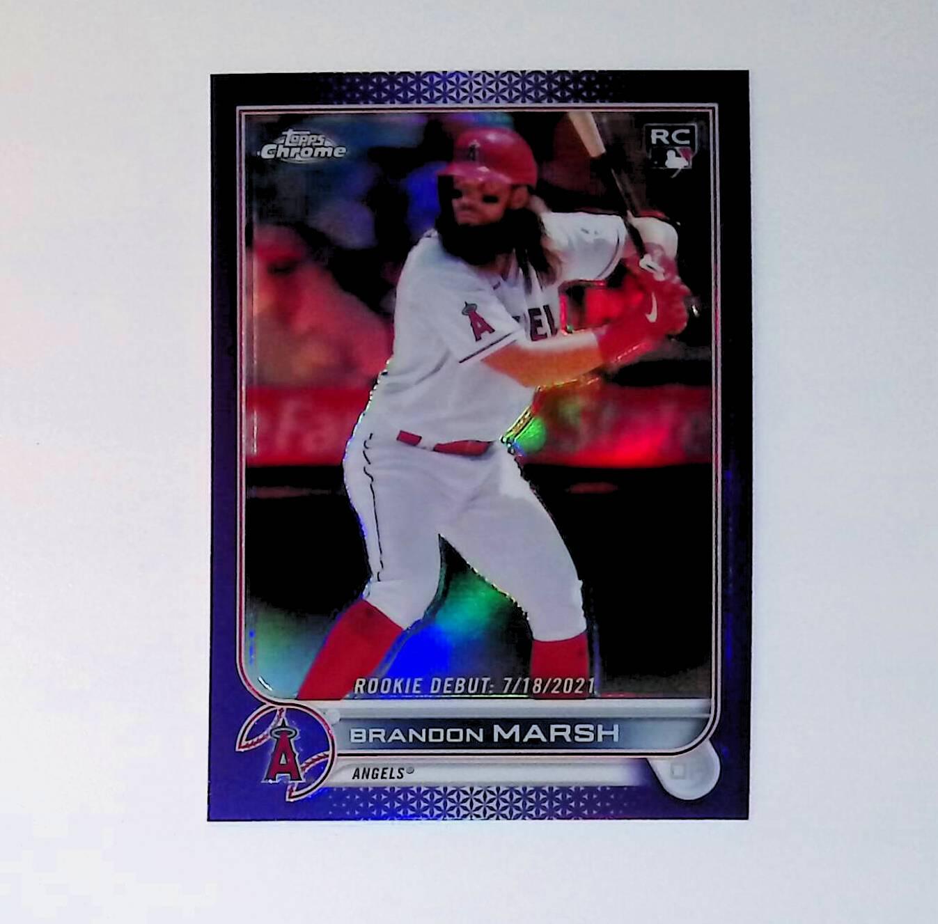 Brandon Marsh 2022 Topps Chrome Update Purple Refractors #USC188 (Rookie Card) - LoCo Collectables