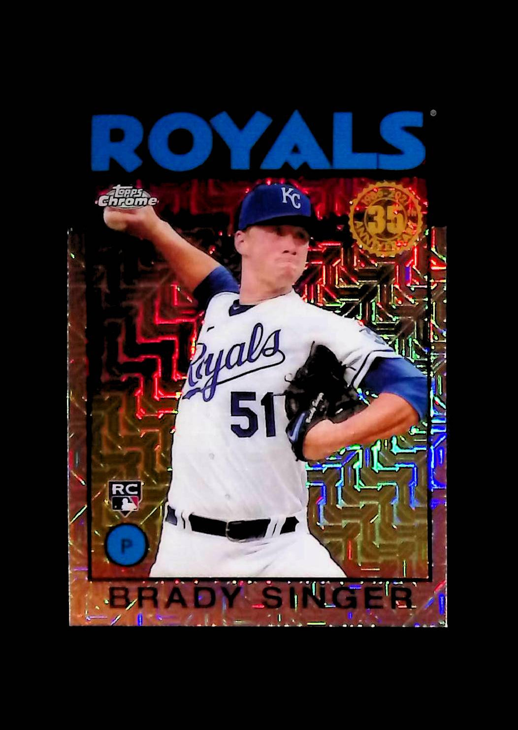 Brady Singer 2021 Topps '86 Topps Silver Pack Chrome #86BC-3 (Rookie Card) - LoCo Collectables