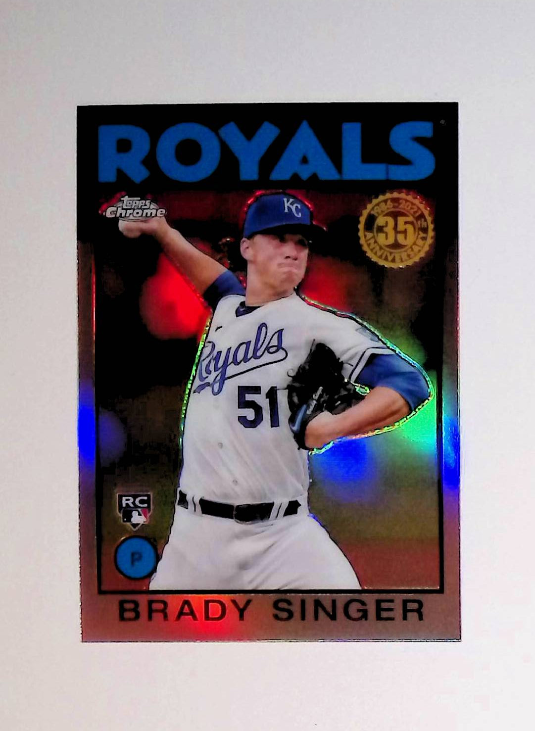 Brady Singer 2021 Topps Chrome '86 Topps #86BC-25 (Rookie Card) - LoCo Collectables