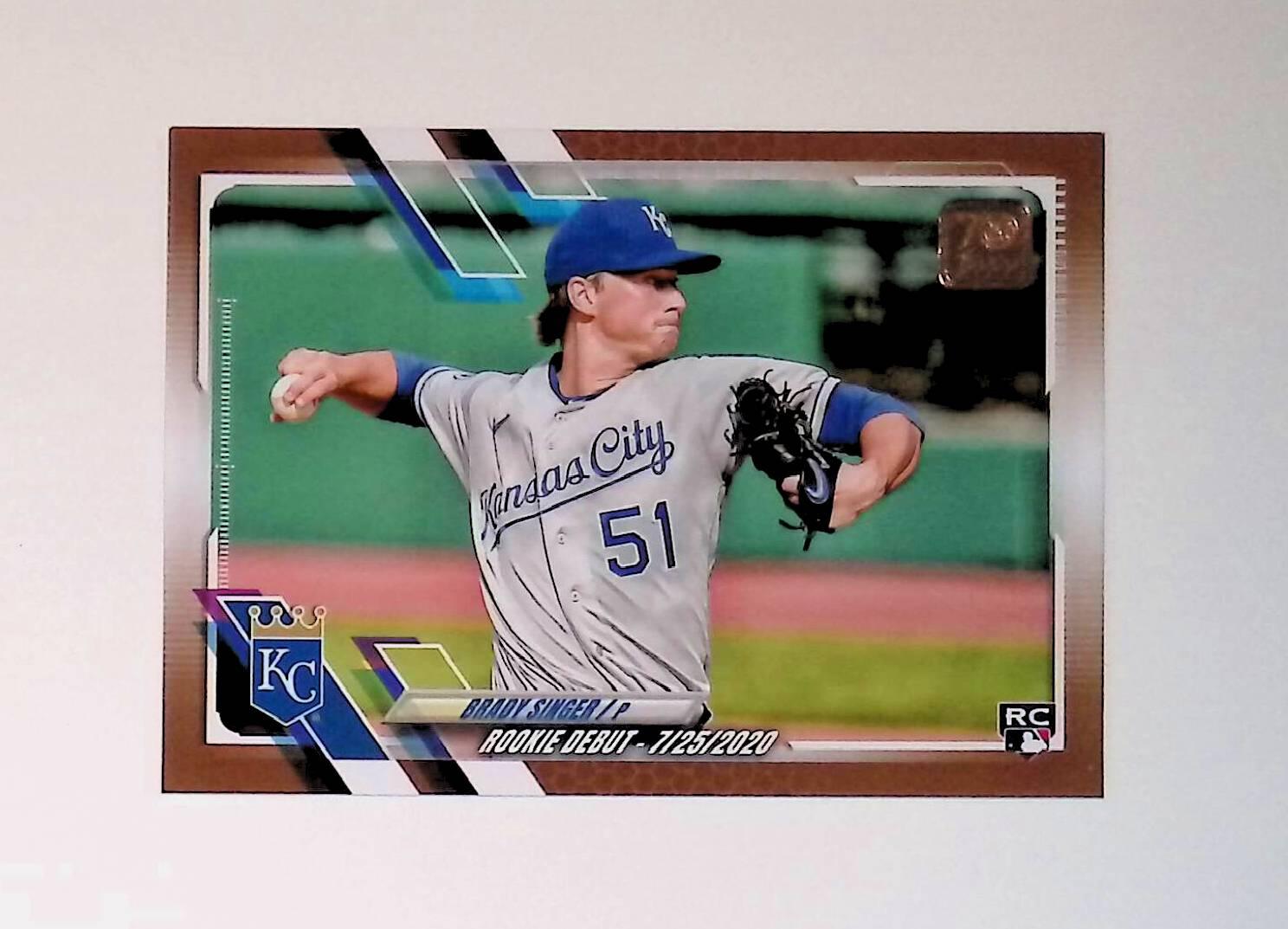 2021 Topps Update Gold #US222 Brady Singer Rookie - LoCo Collectables