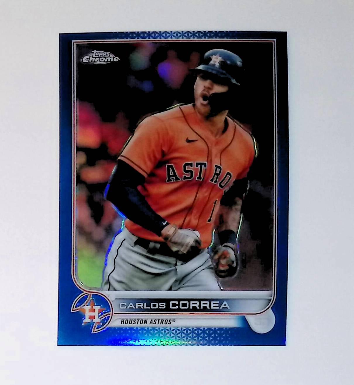 2022 Topps Chrome Blue #213 Carlos Correa - LoCo Collectables