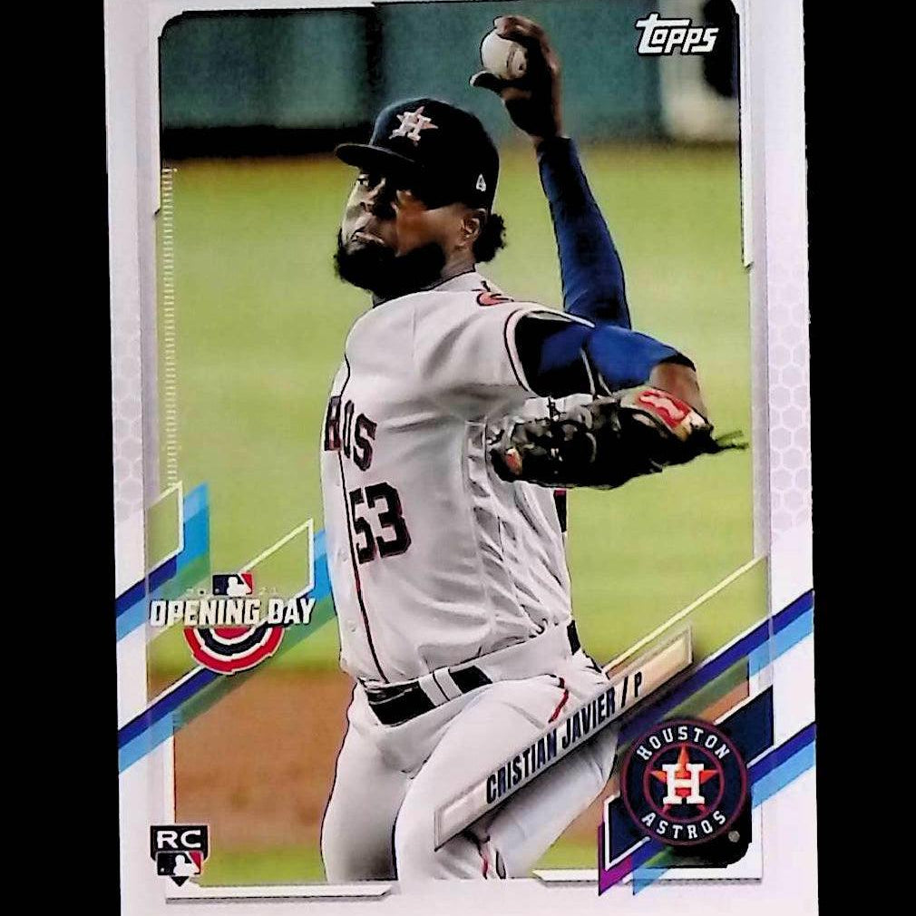 Cristian Javier 2021 Topps Opening Day #77 (Rookie Card) - LoCo Collectables