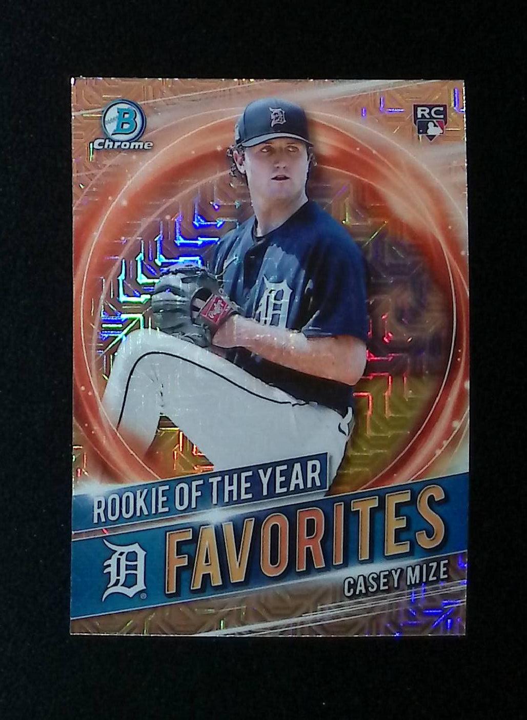 Casey Mize 2021 Bowman Chrome Rookie of the Year Favorites Mega Box Refactors #RRY-CM (Rookie Card) - LoCo Collectables