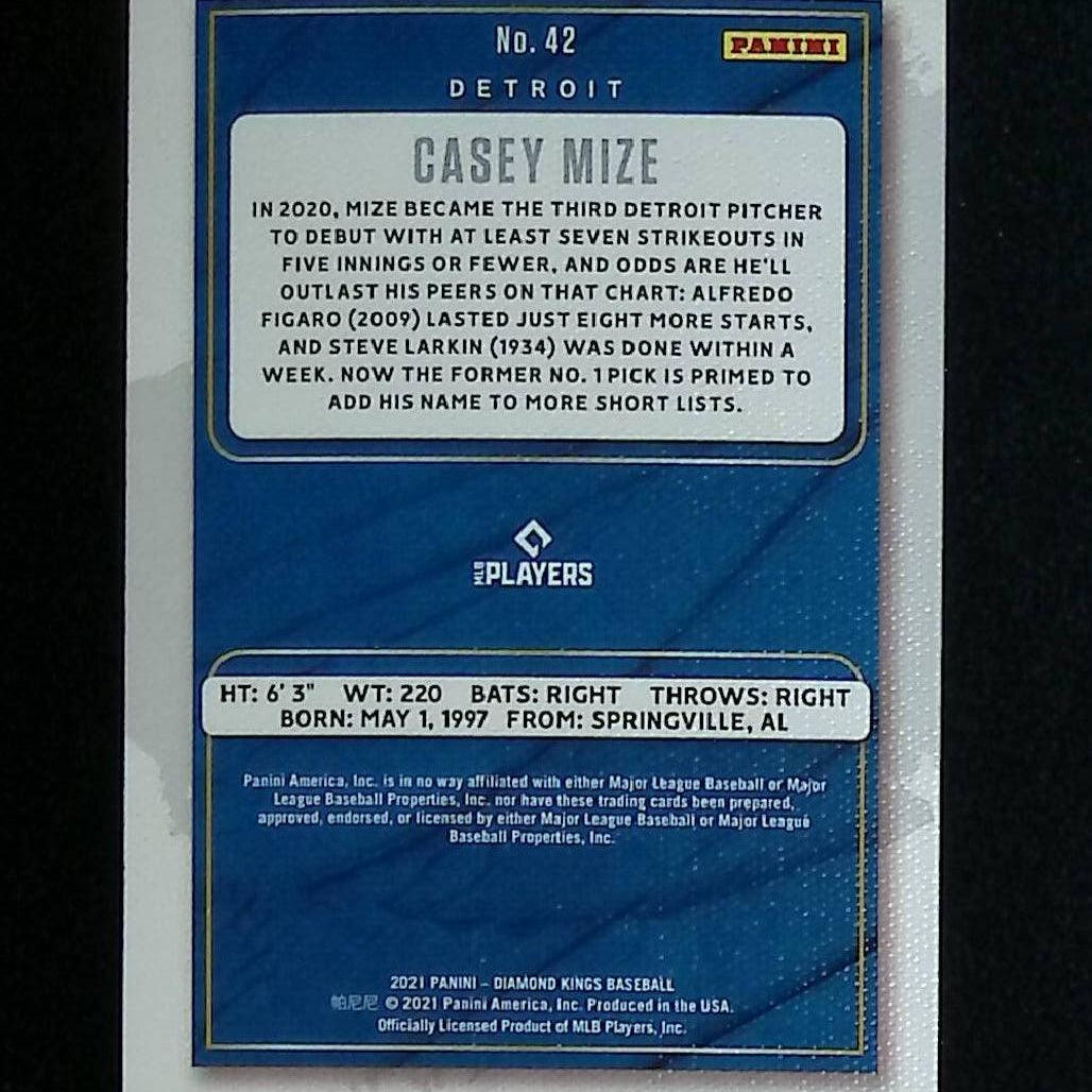 Casey Mize 2021 Panini Diamond Kings #42 (Rookie Card) - LoCo Collectables