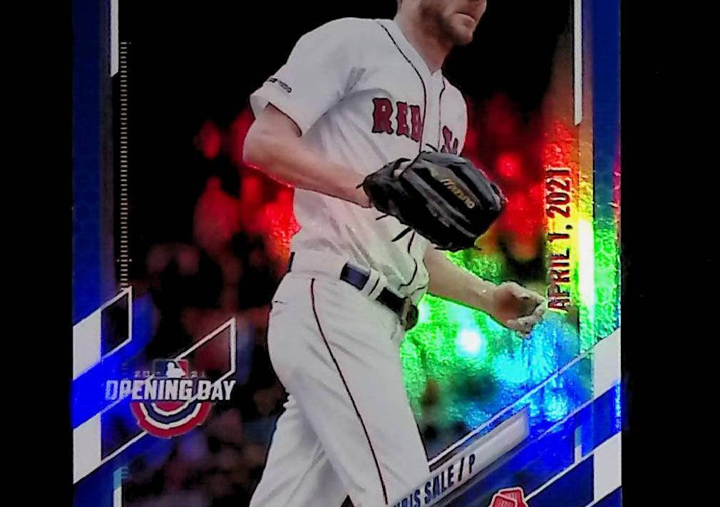 Chris Sale 2021 Topps Opening Day Blue Foil Parallel #192 - LoCo Collectables
