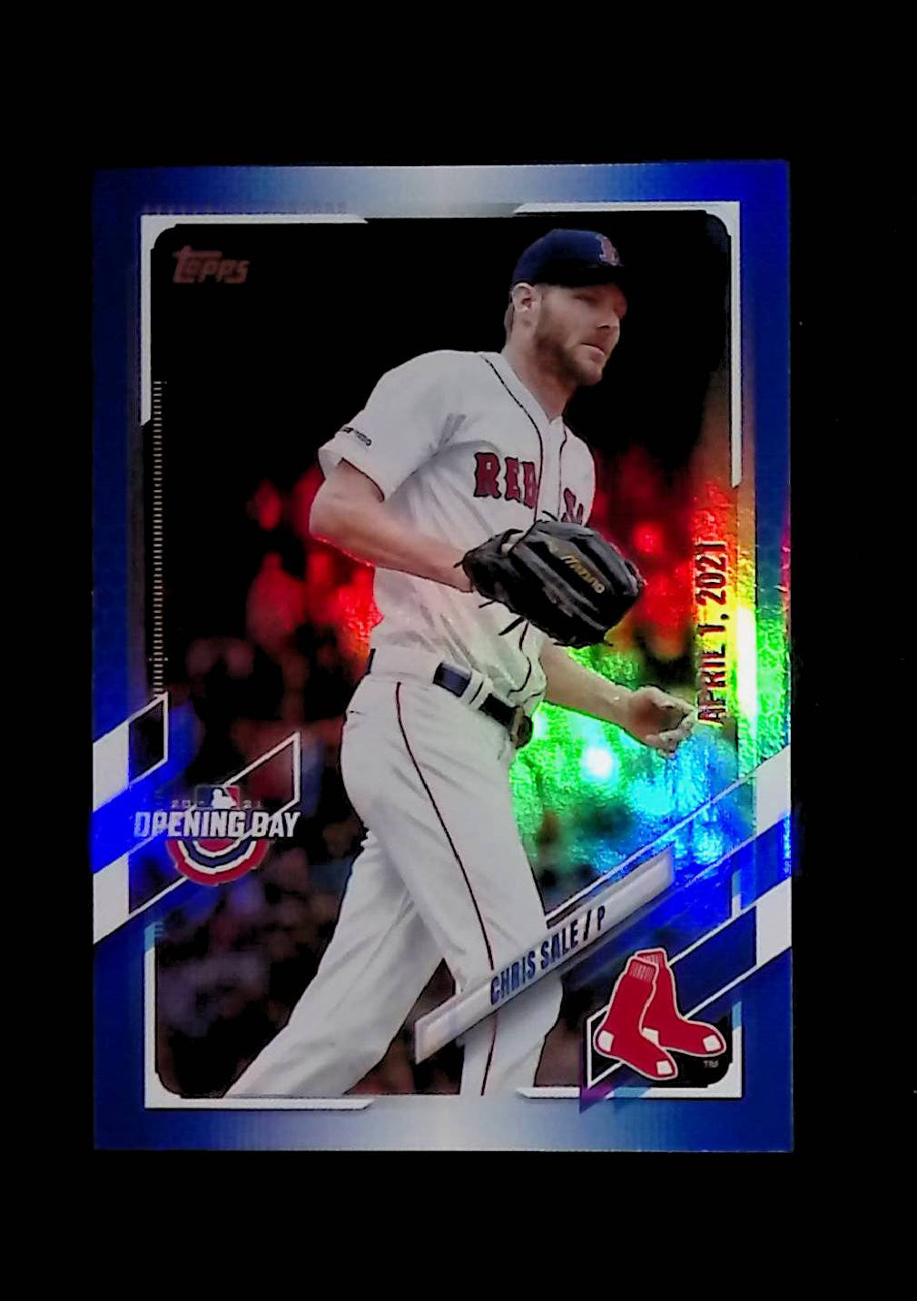 Chris Sale 2021 Topps Opening Day Blue Foil Parallel #192 - LoCo Collectables