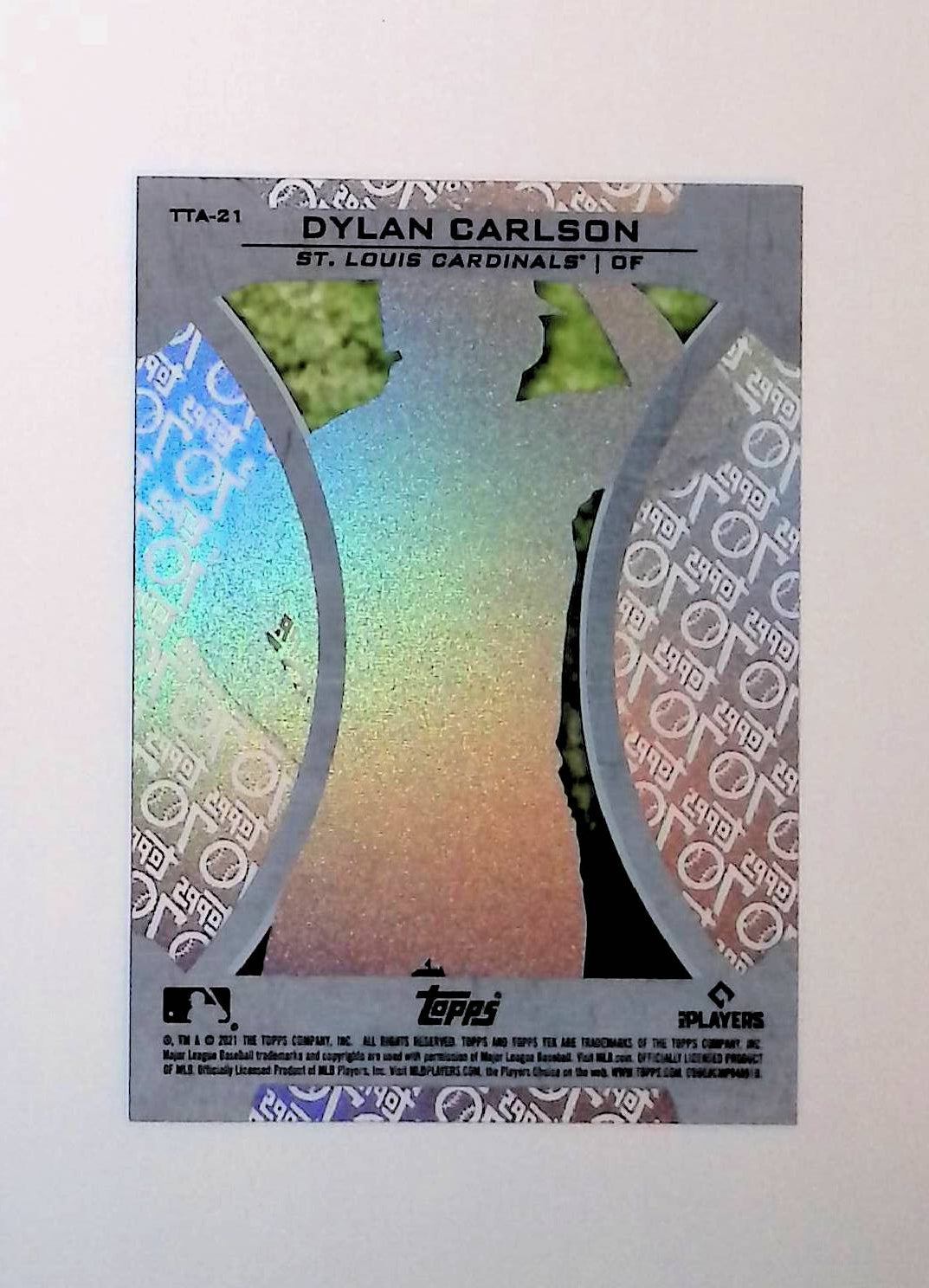 Dylan Carlson 2021 Topps Update Tek 70th Anniversary #TTA-21 (Rookie Card) - LoCo Collectables