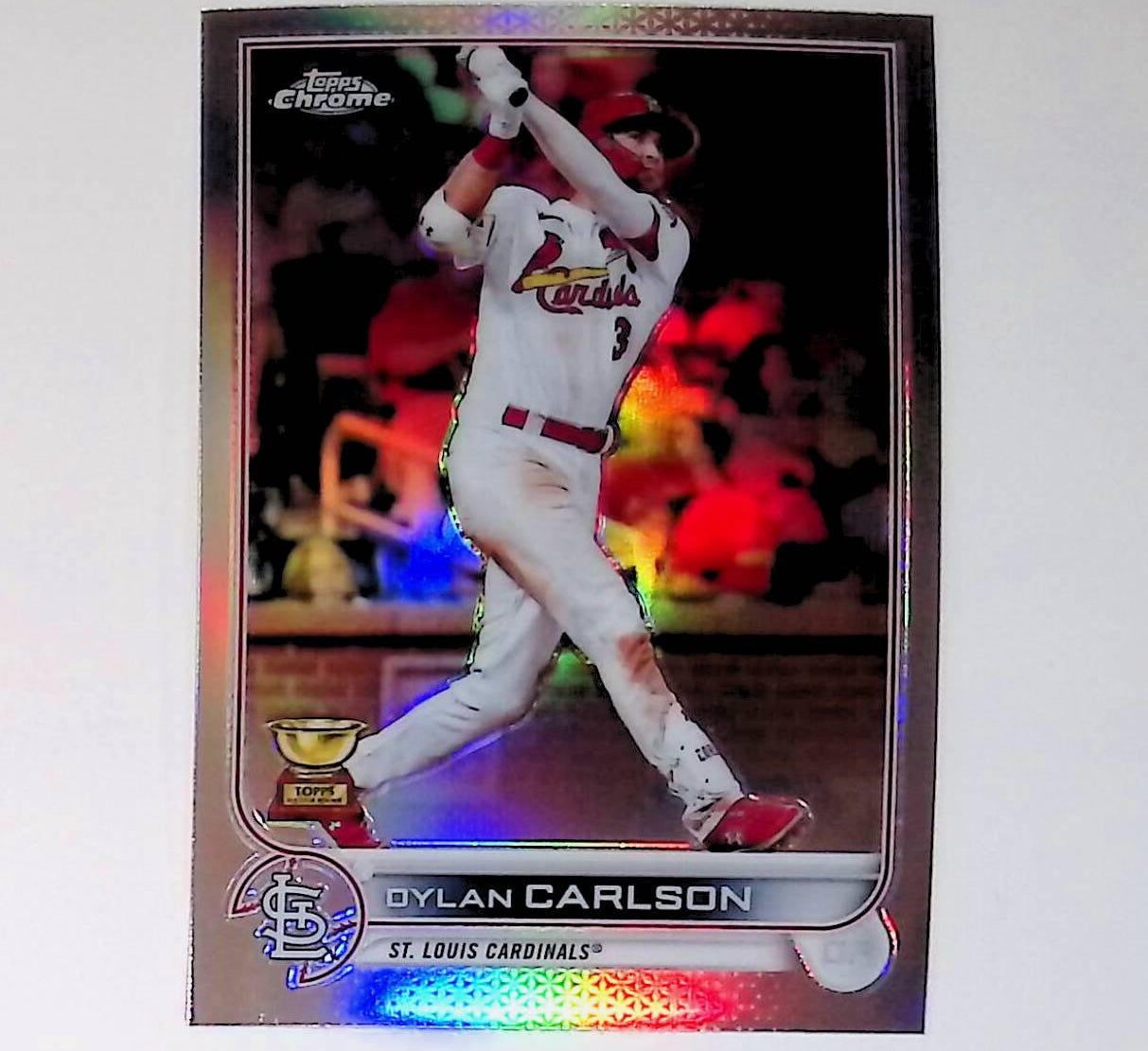 Dylan Carlson 2022 Topps Chrome Refractors #158 (All-Star Rookie Cup) - LoCo Collectables