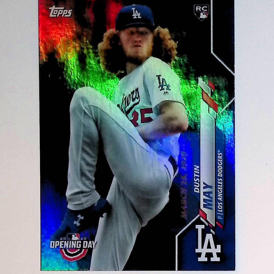 Dustin May 2020 Topps Opening Day Blue Foil #57 (Rookie Card) - LoCo Collectables
