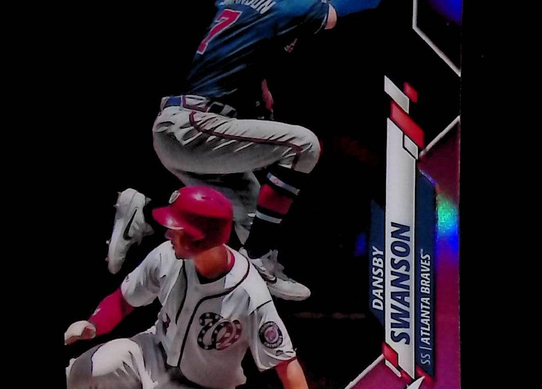 Dansby Swanson 2020 Topps Chrome Pink Refractors #65 - LoCo Collectables