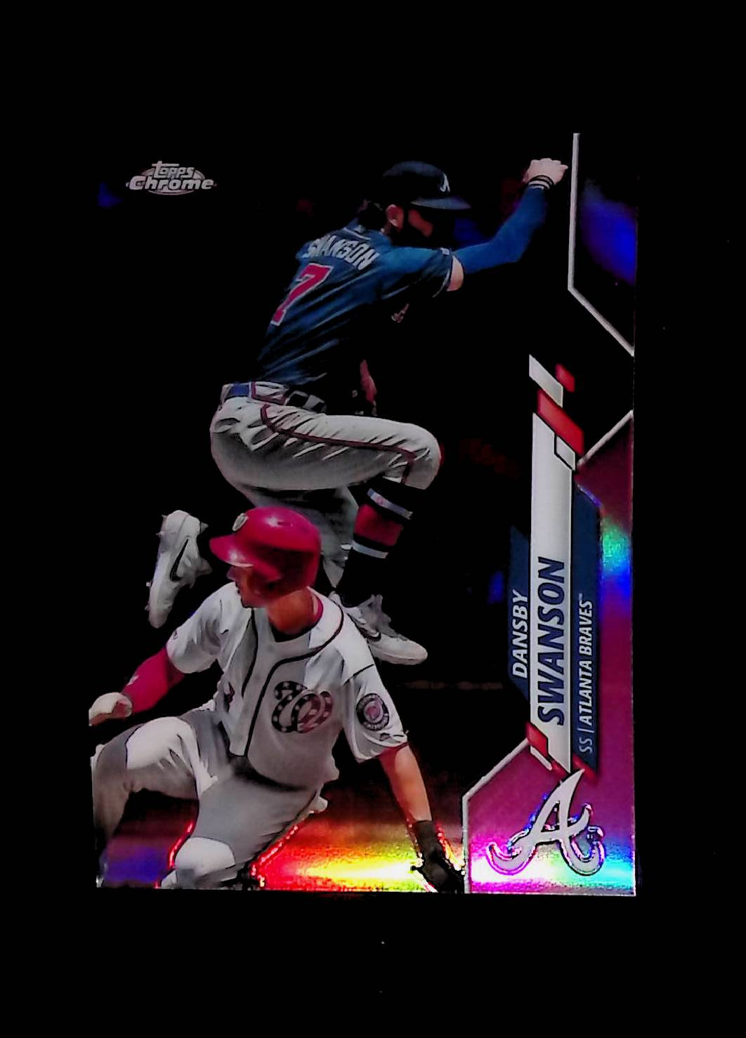 Dansby Swanson 2020 Topps Chrome Pink Refractors #65 - LoCo Collectables