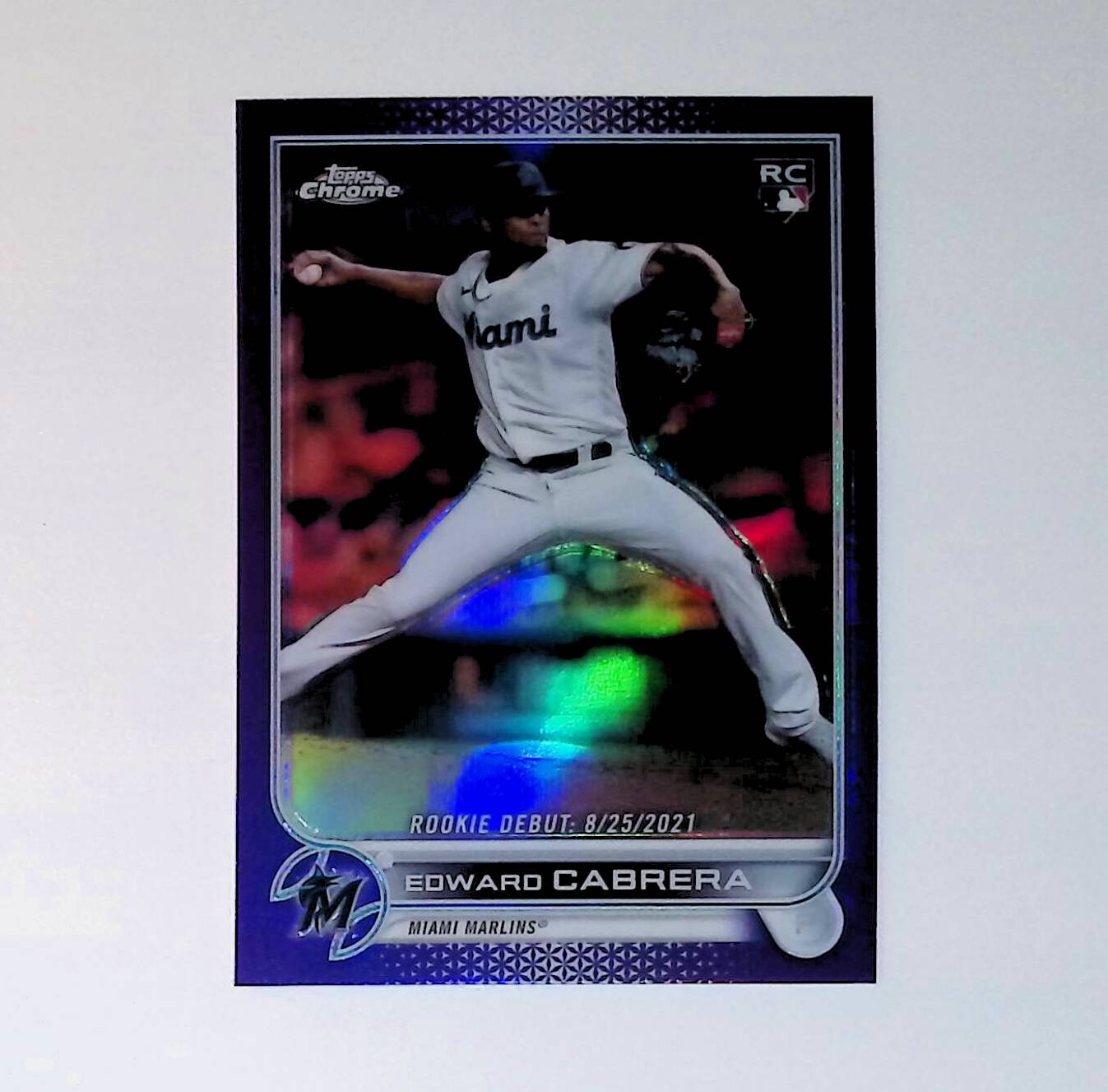 Edward Cabrera 2022 Topps Chrome Update Purple Refractors #USC87 (Rookie Card) - LoCo Collectables