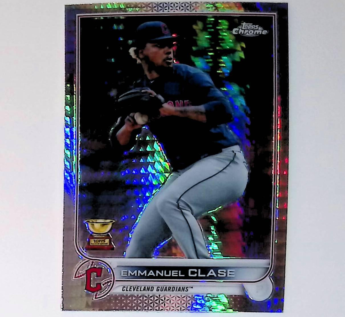 Emmanuel Clase 2022 Topps Chrome Prism Refractors #130 (All-Star Rookie Cup) - LoCo Collectables