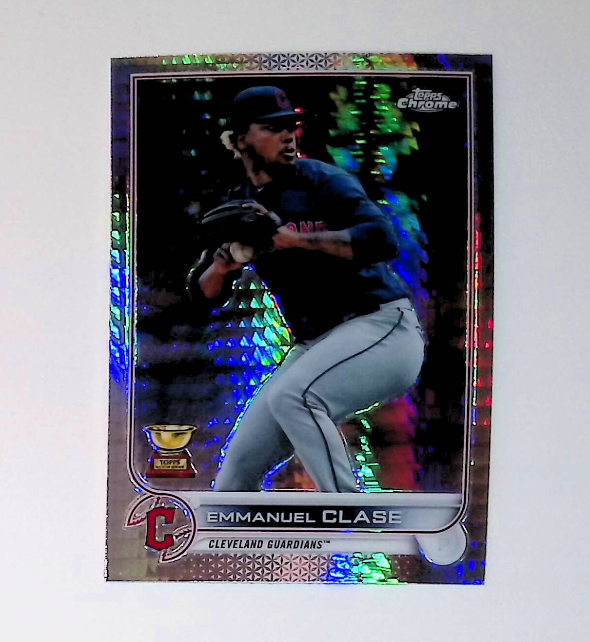 Emmanuel Clase 2022 Topps Chrome Prism Refractors #130 (All-Star Rookie Cup) - LoCo Collectables