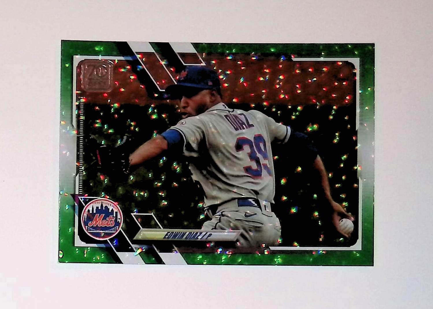 2021 Topps Green Foil #498 Edwin Diaz - LoCo Collectables