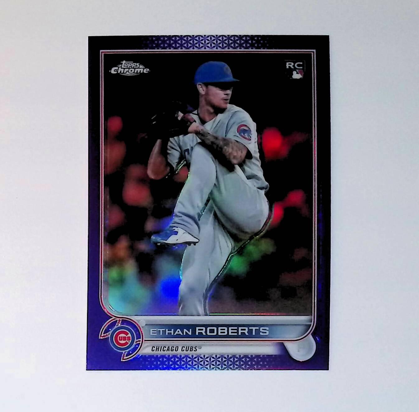 2022 Topps Chrome Update Purple Refractor #USC31 Ethan Roberts Rookie - LoCo Collectables