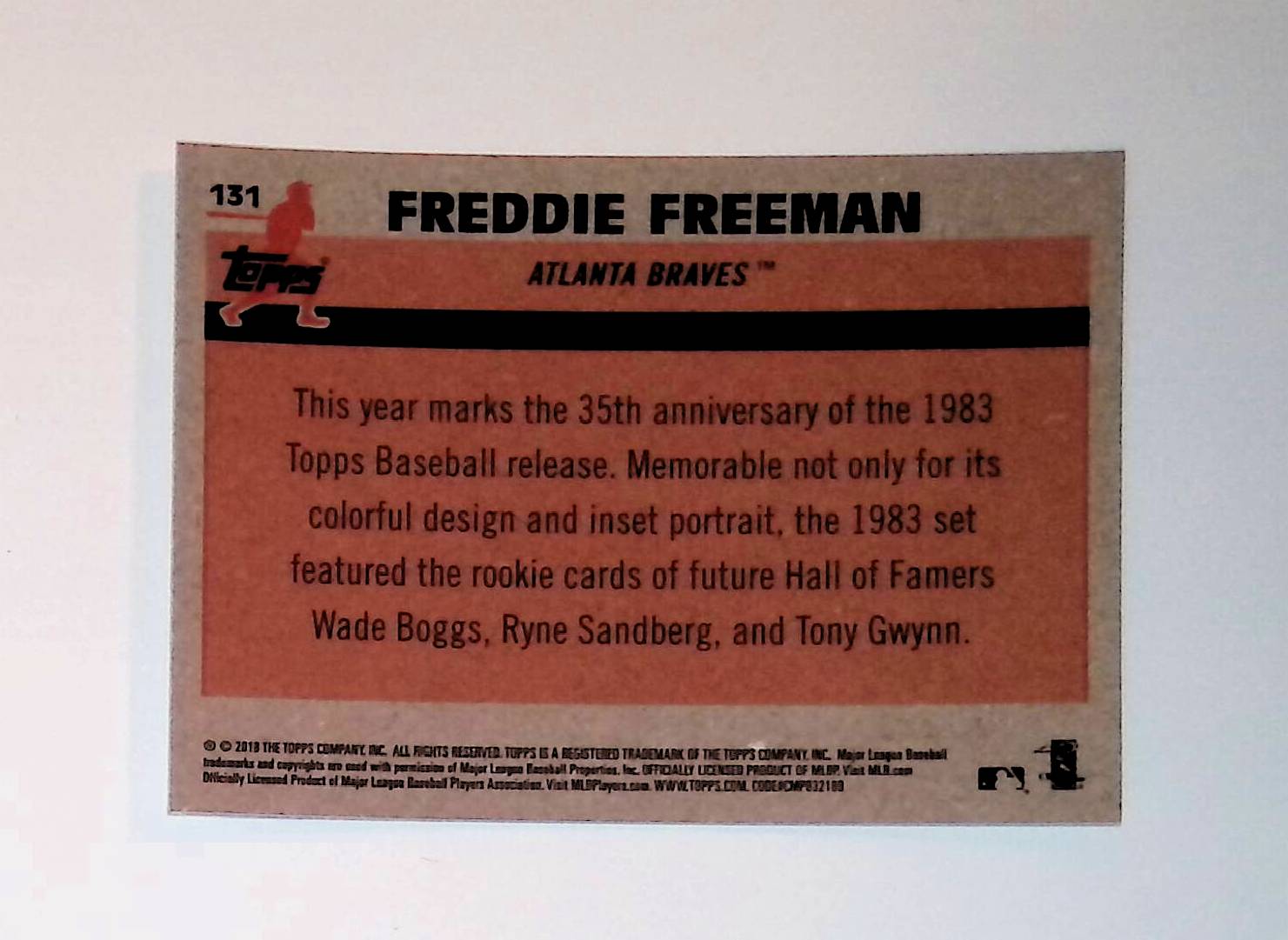 Freddie Freeman 2018 Topps '83 Topps Silver Pack Chrome #131 - LoCo Collectables